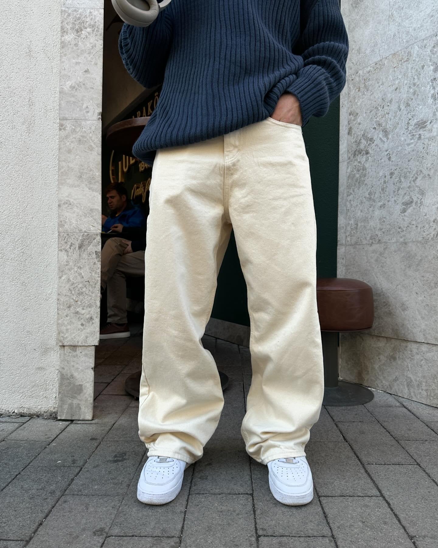 Nude Baggy Fit Straight Leg Jeans - Image 5