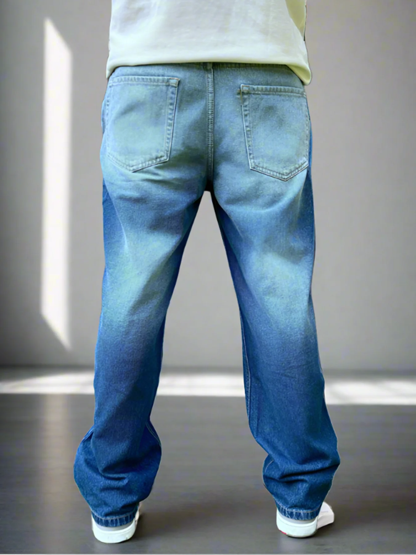 Oh So Blue Shades Loose Straight Fit Jeans - Image 3