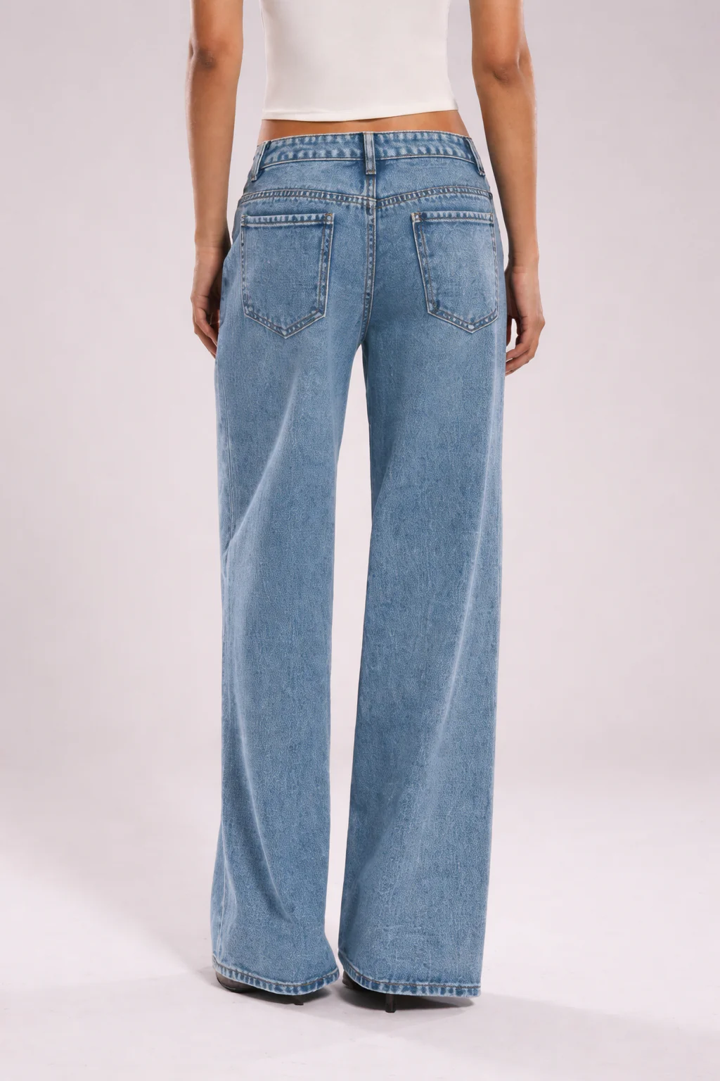 Oh So Vintage Wide Leg Jeans - Image 3