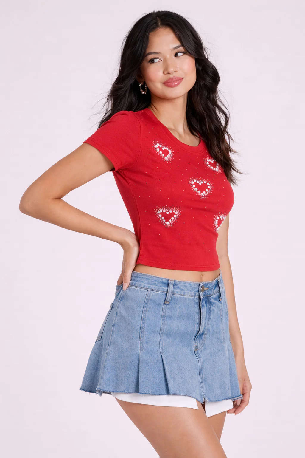 Pearl Heart Baby Tee - Image 8