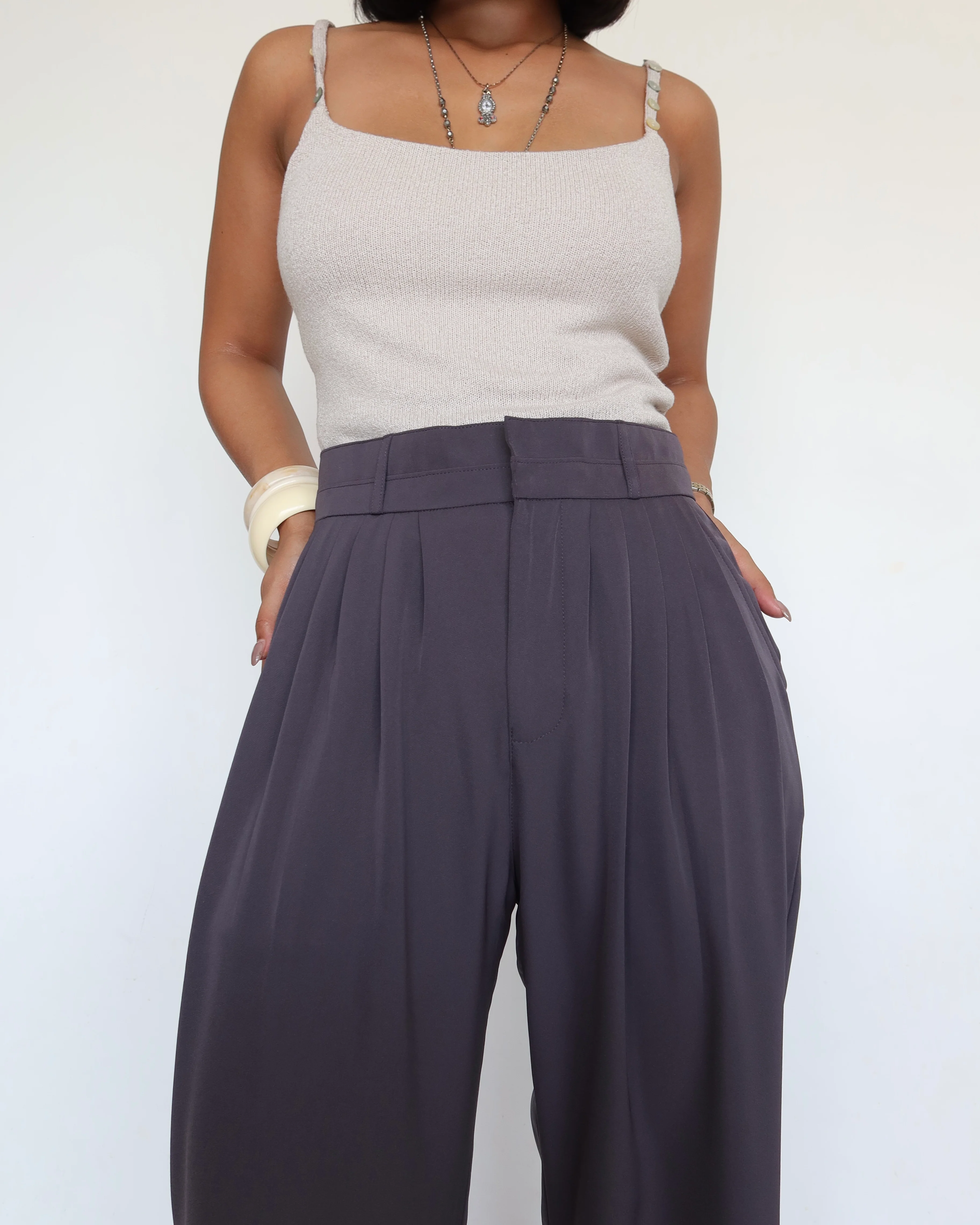 Pleat Persona Wide Tailored Trousers - Image 13