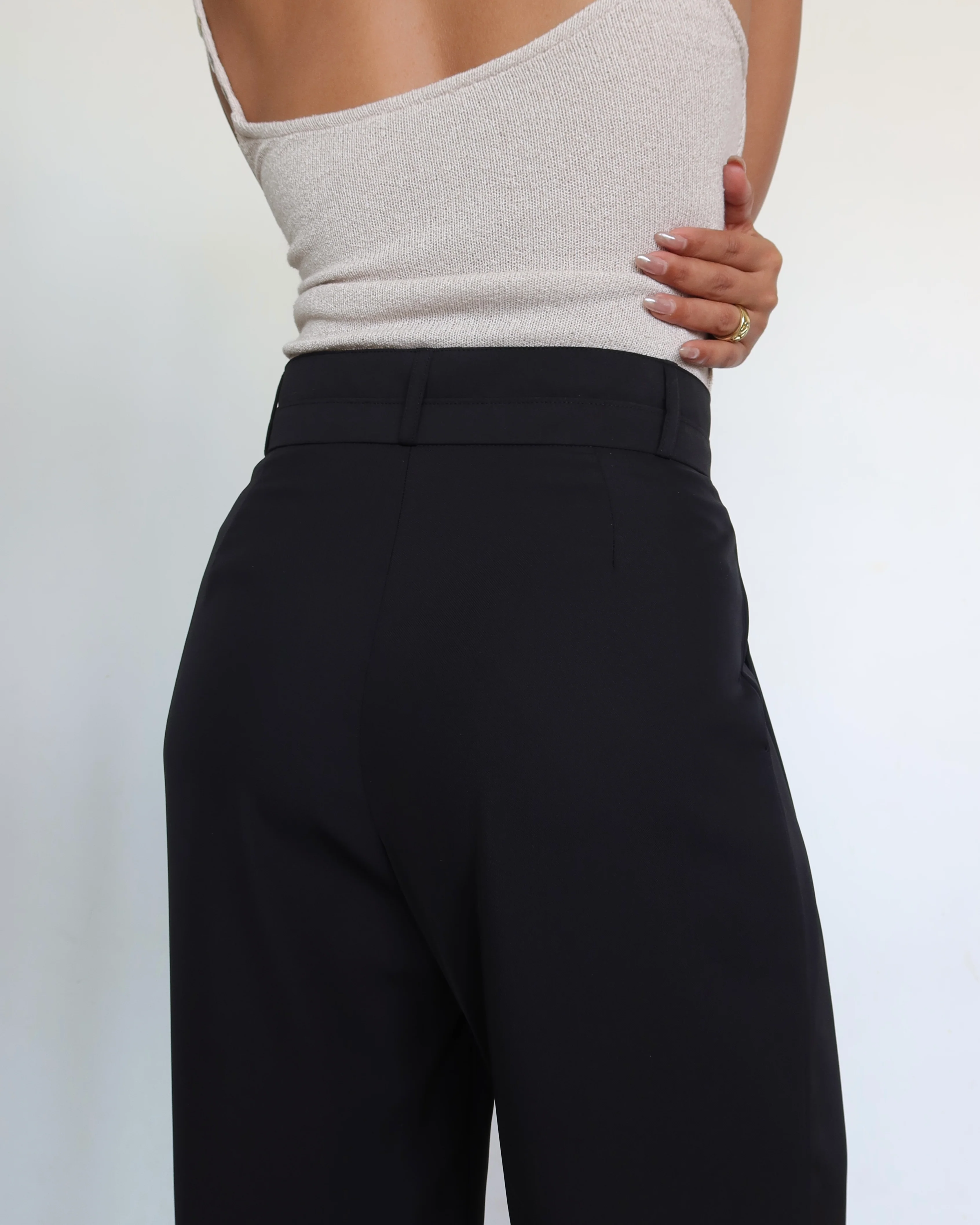 Pleat Persona Wide Tailored Trousers - Image 3