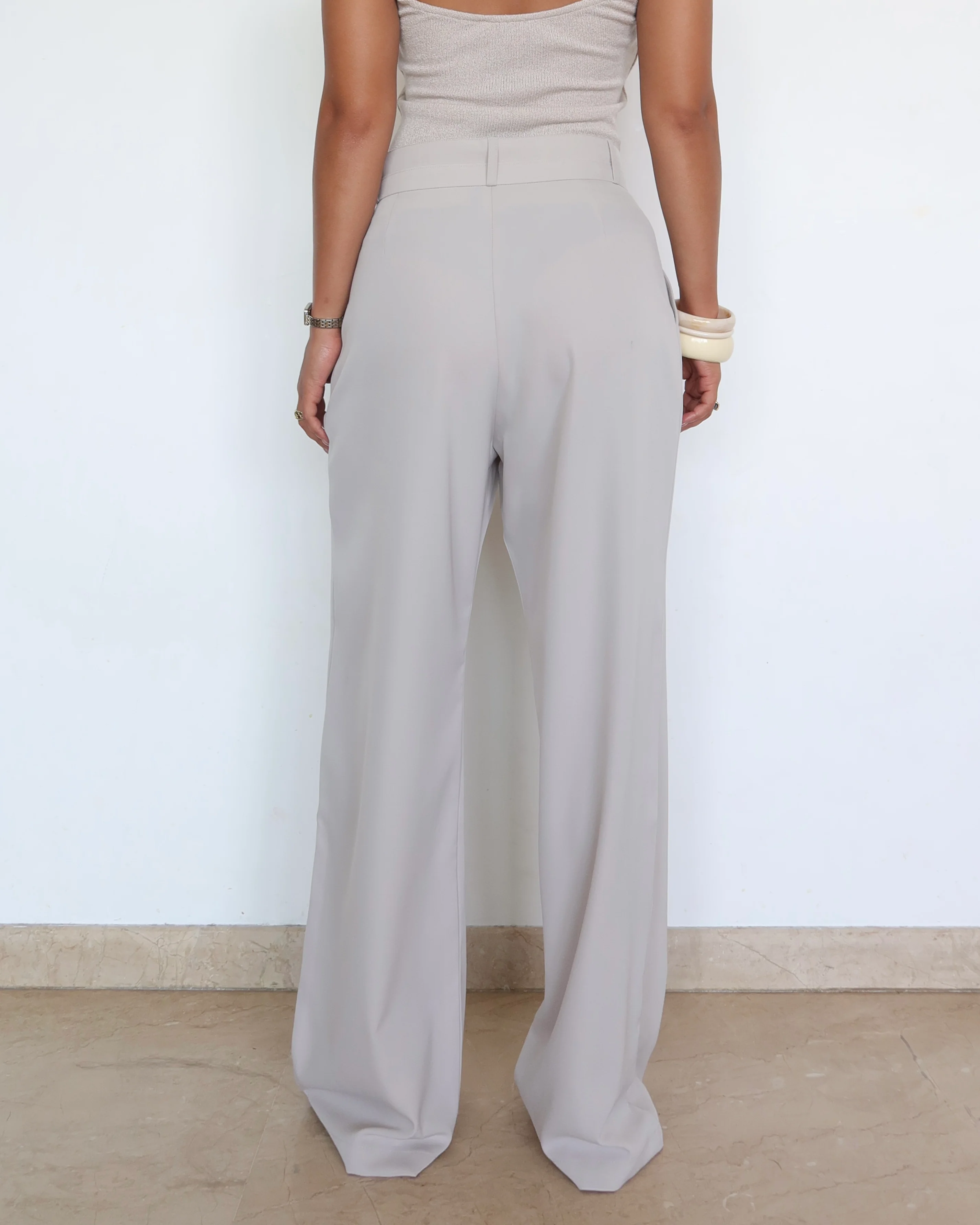 Pleat Persona Wide Tailored Trousers - Image 9