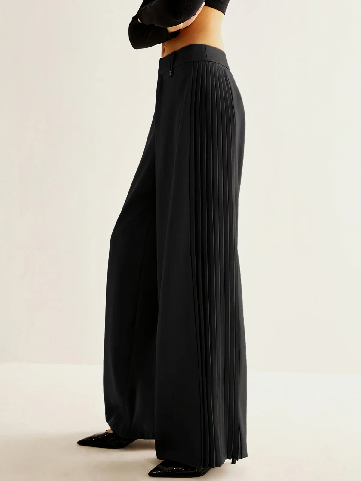 Pleat Please Wide Leg Pants - Image 2