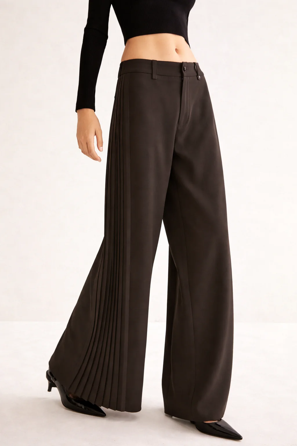 Pleat Please Wide Leg Pants - Image 4
