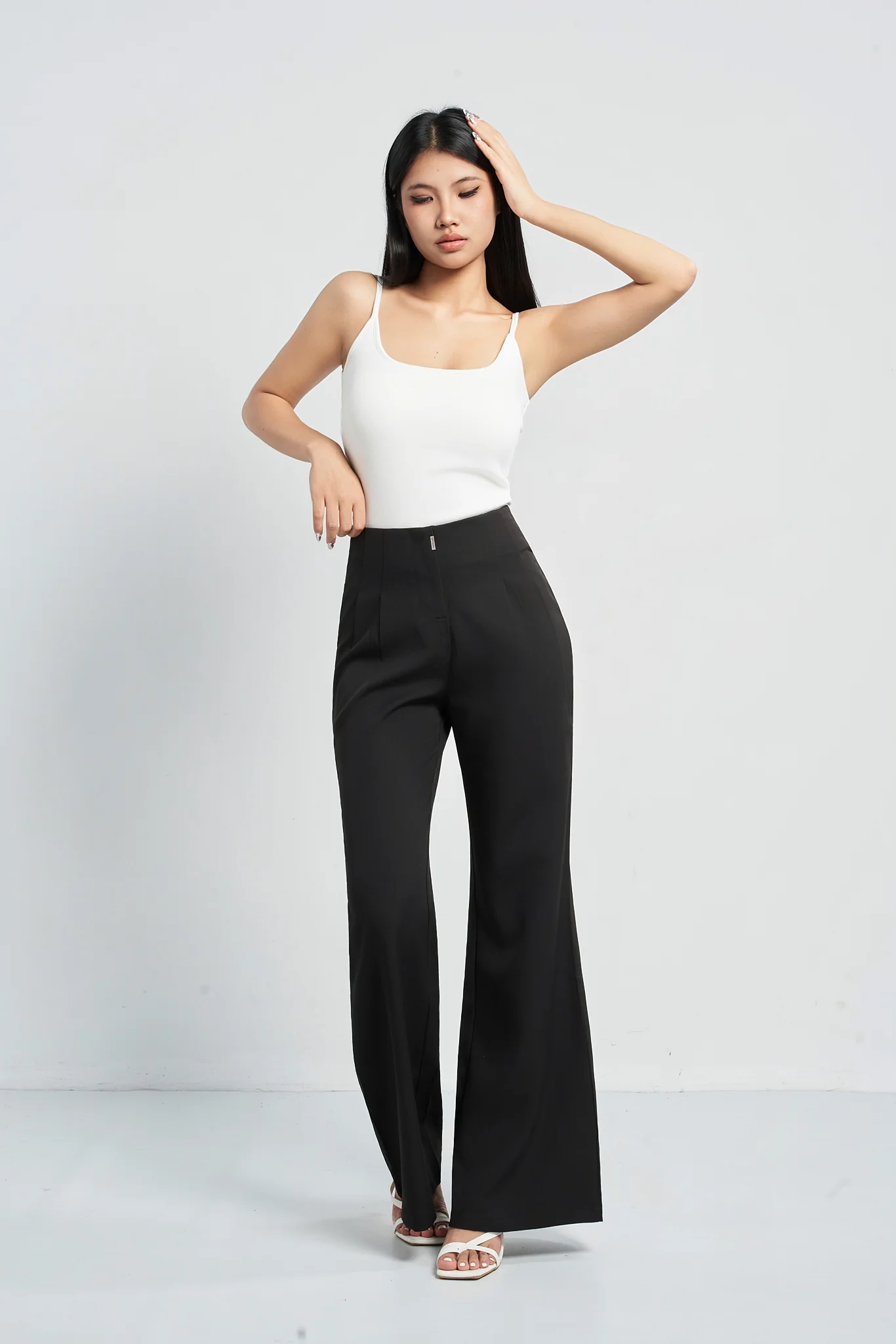 Darted Contour Bootcut Pants - Image 4