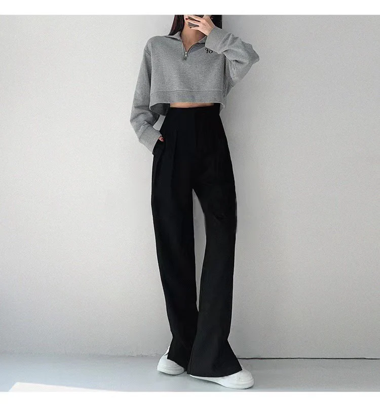 Pleated Detail High Waist Pants - Image 5