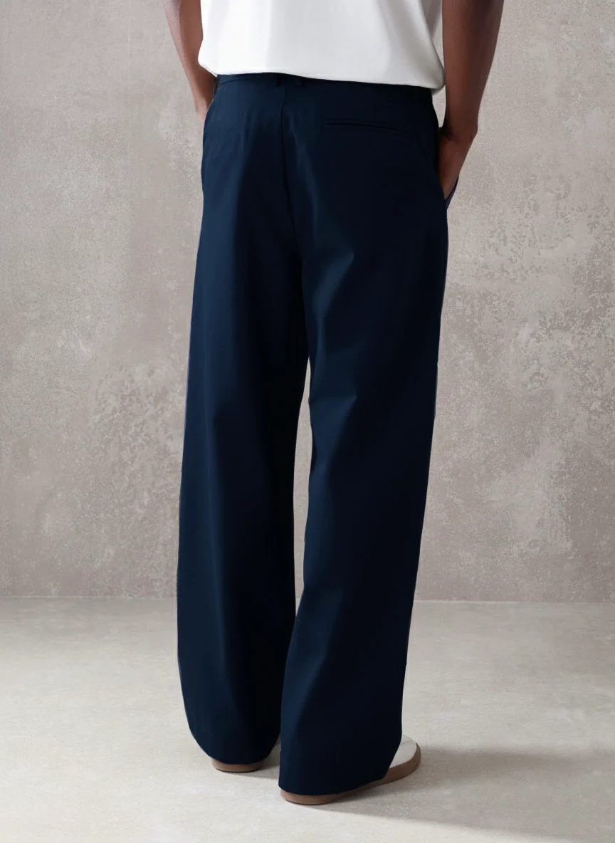 Pleated Minimal Wide Leg Trousers - Image 10