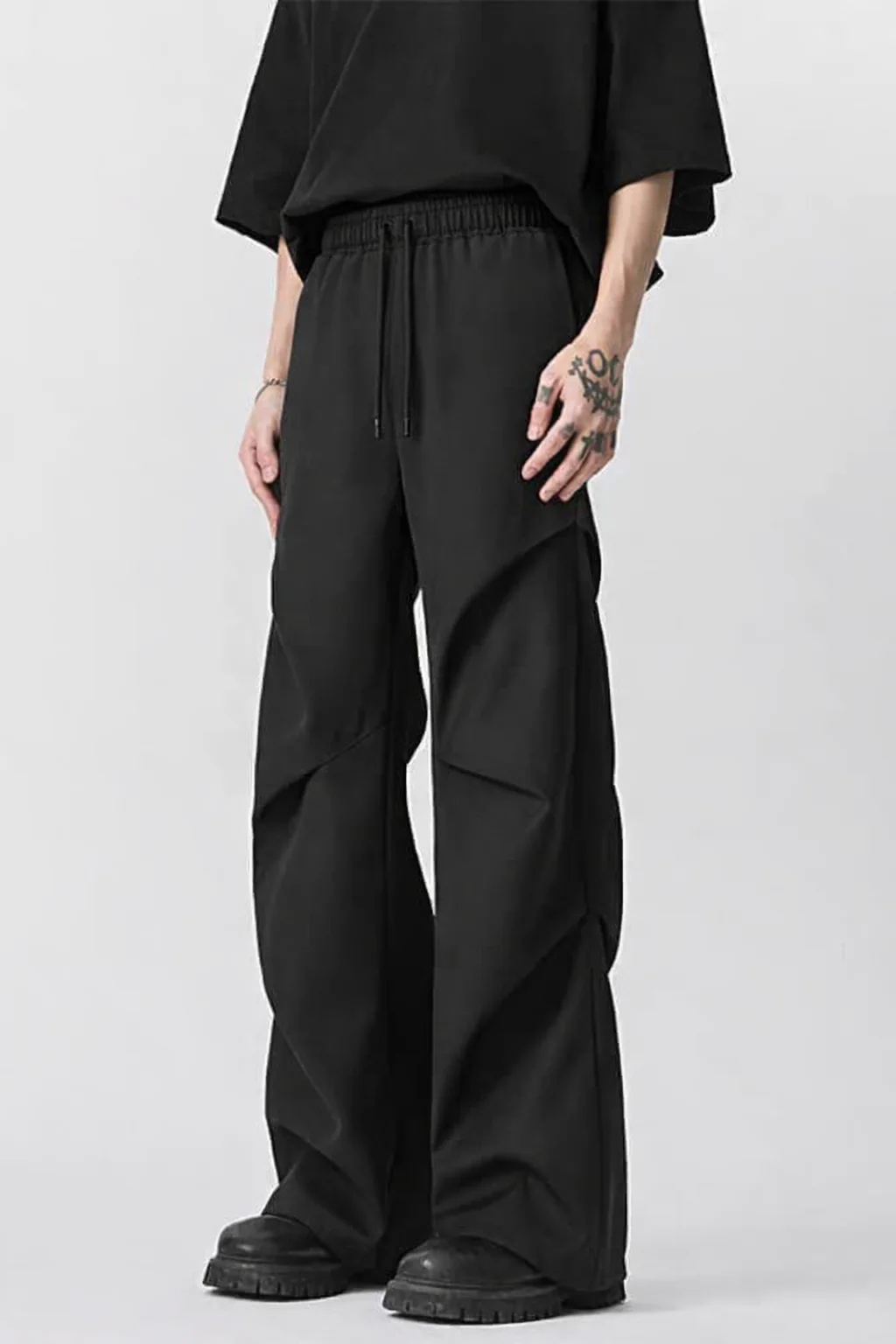 Prime Flare Pleat Relaxed Joggers - Image 2