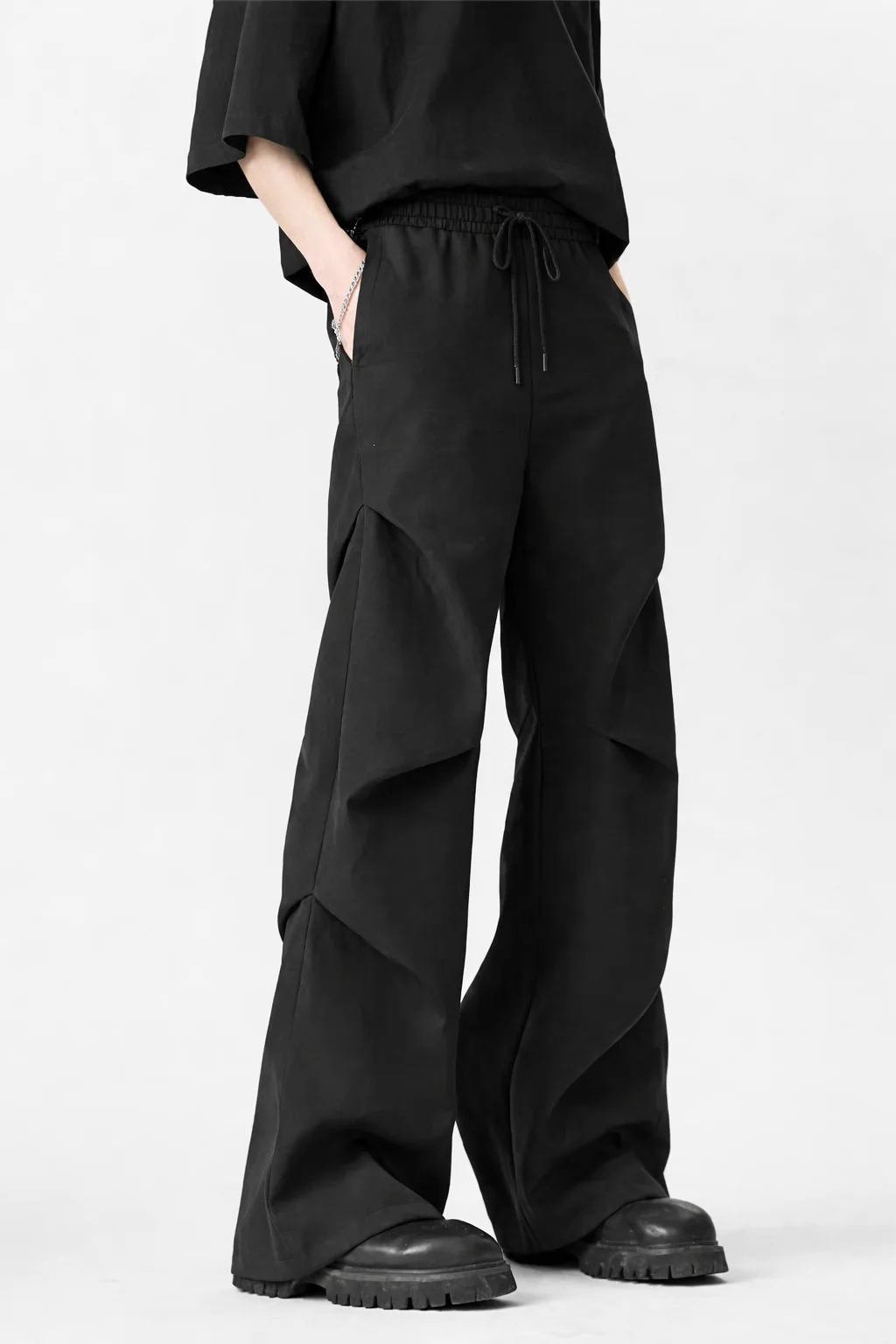 Prime Flare Pleat Relaxed Joggers - Image 3