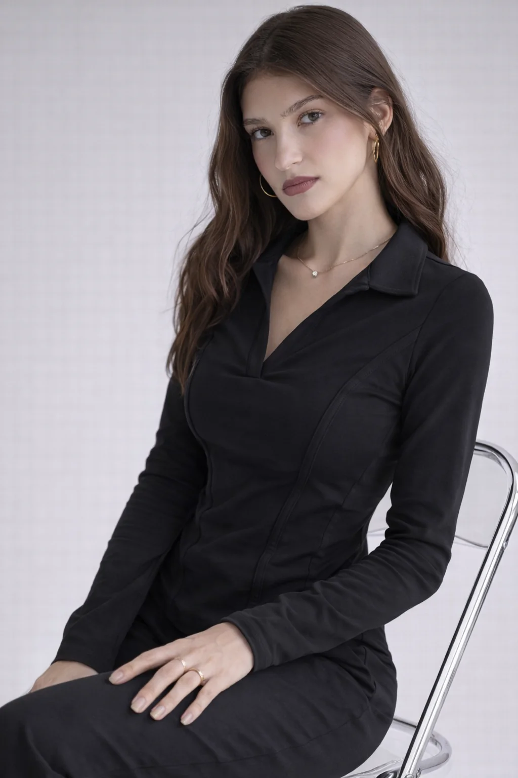 Princess Seam Collared Top - Image 3