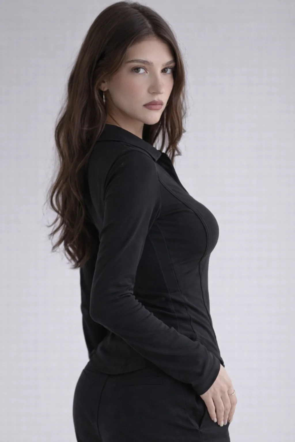 Princess Seam Collared Top - Image 4