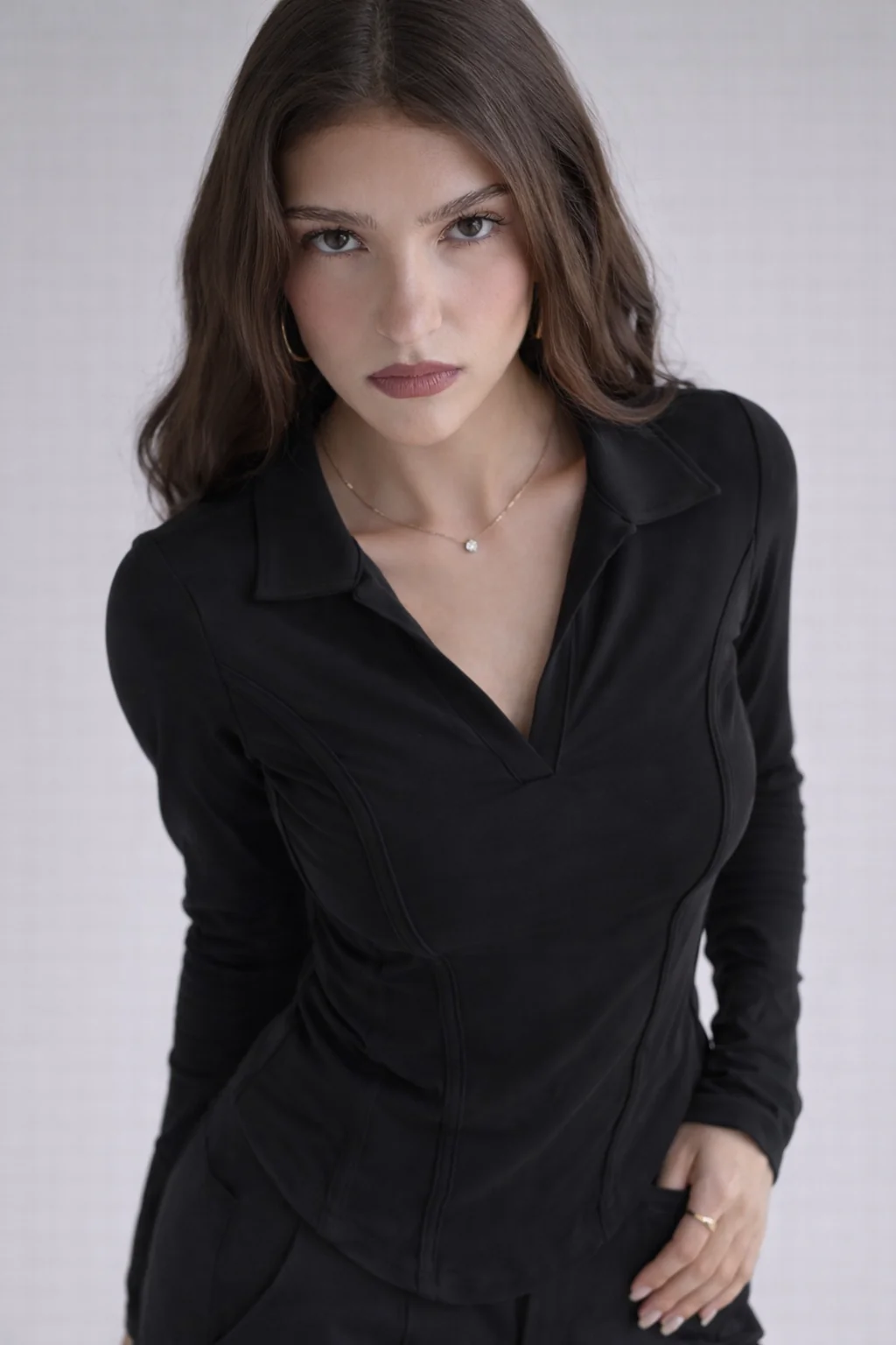Princess Seam Collared Top - Image 5