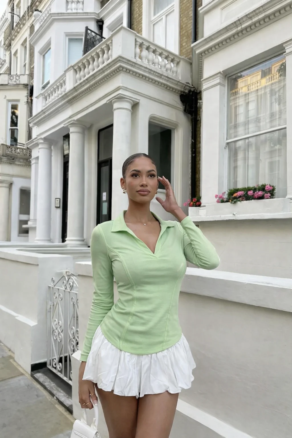 Princess Seam Collared Top - Image 7