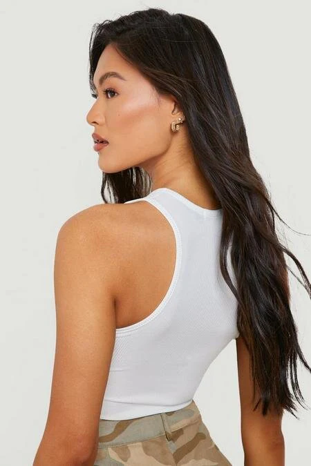 Racer Neck Cutout Sleeveless Bodysuit - Image 4