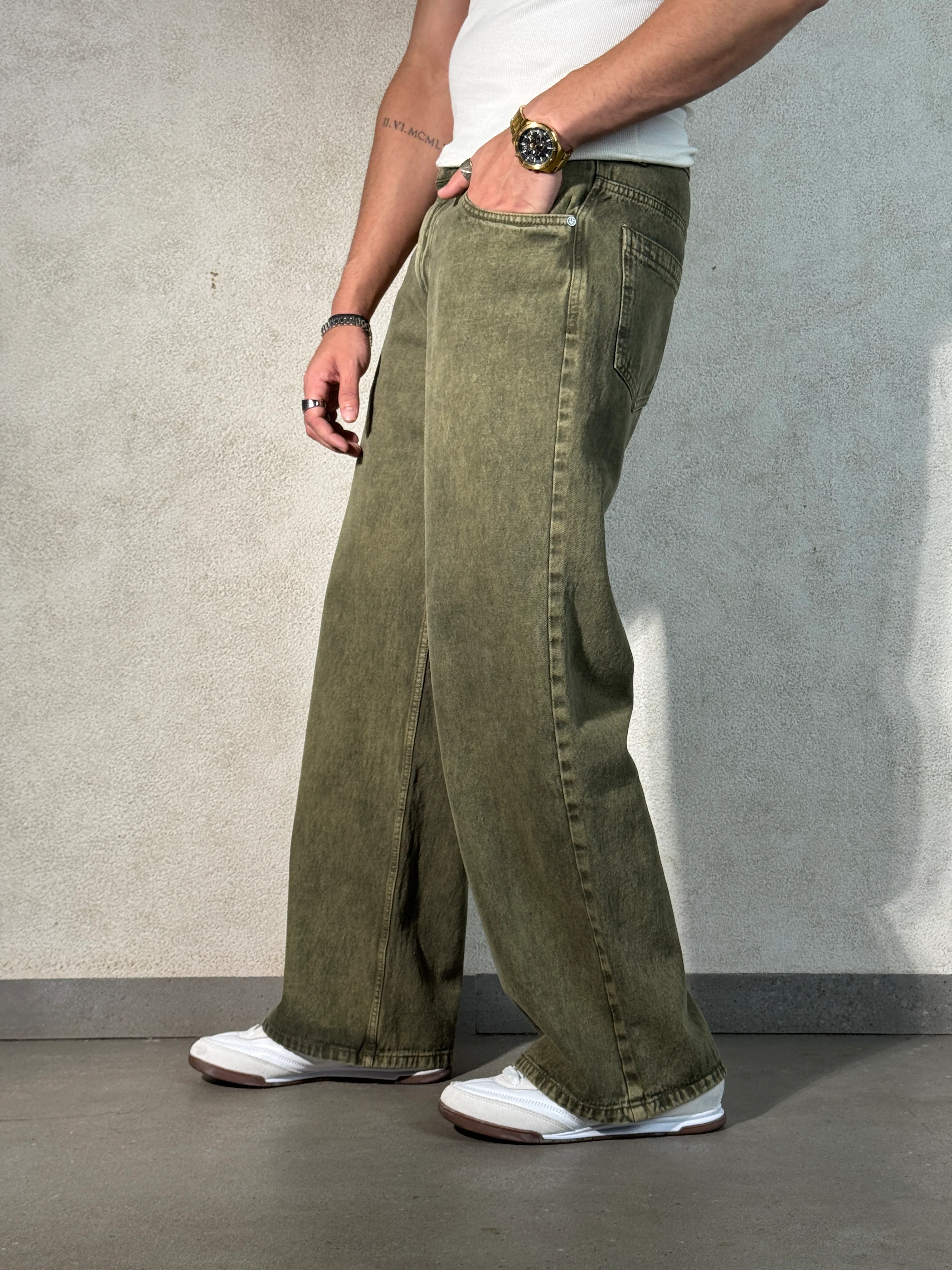 Sage Rust Wide Leg Jeans - Image 3