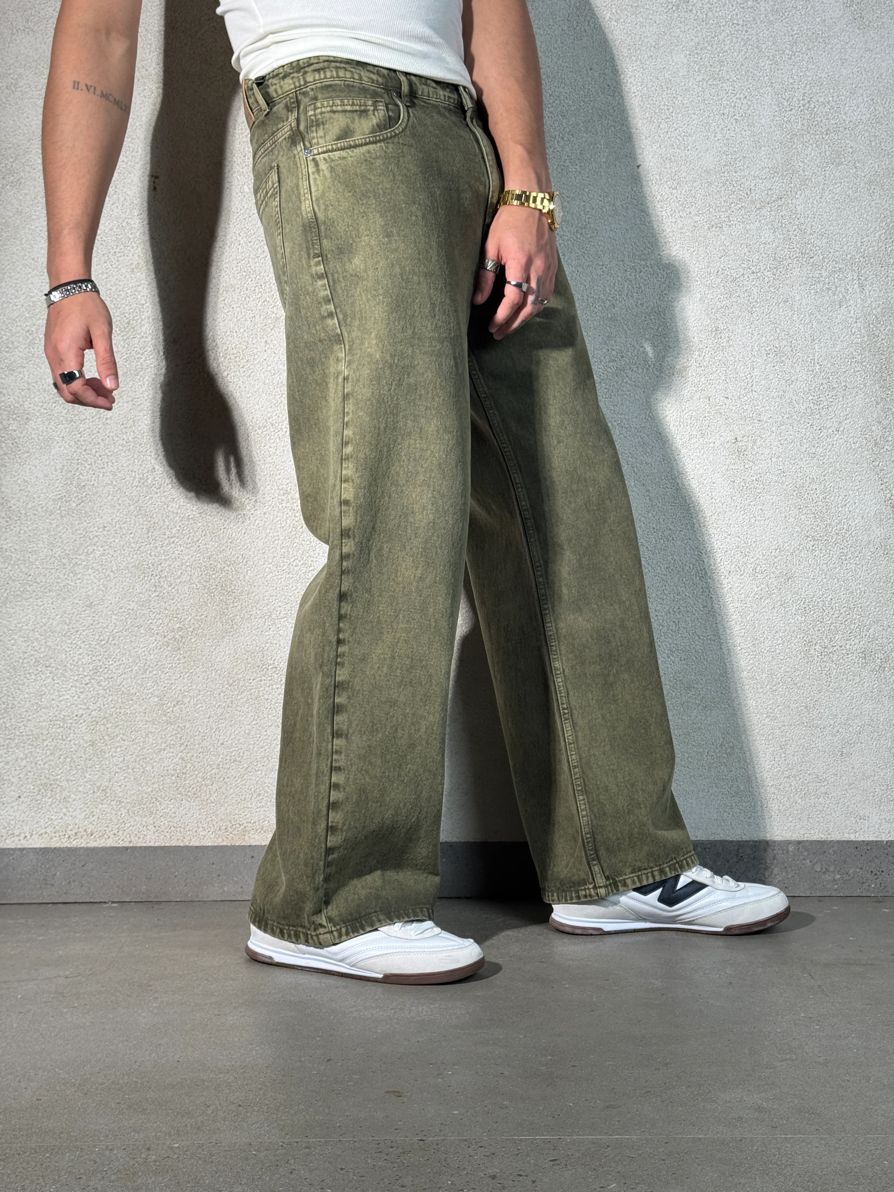 Sage Rust Wide Leg Jeans - Image 4
