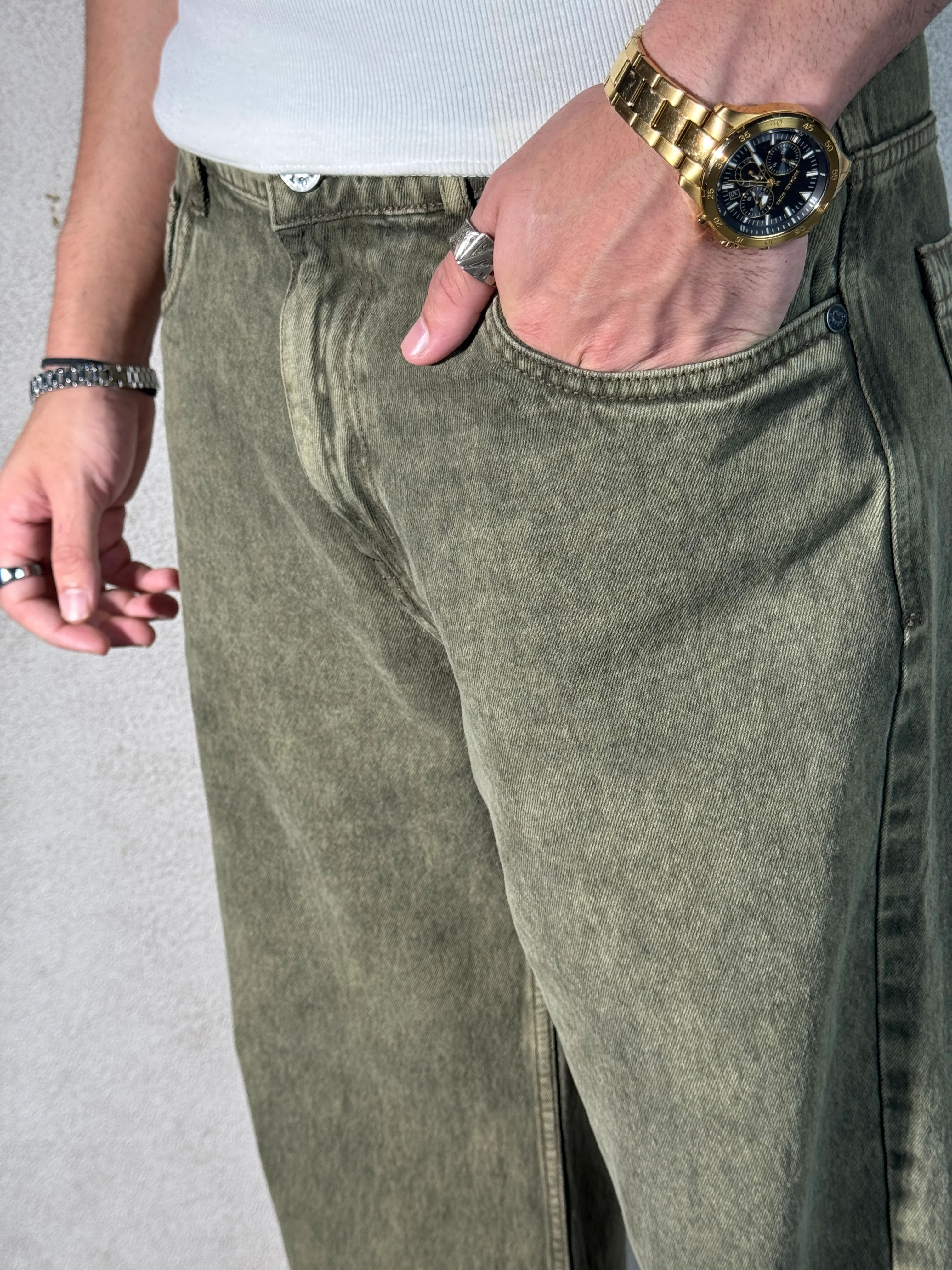 Sage Rust Wide Leg Jeans - Image 9
