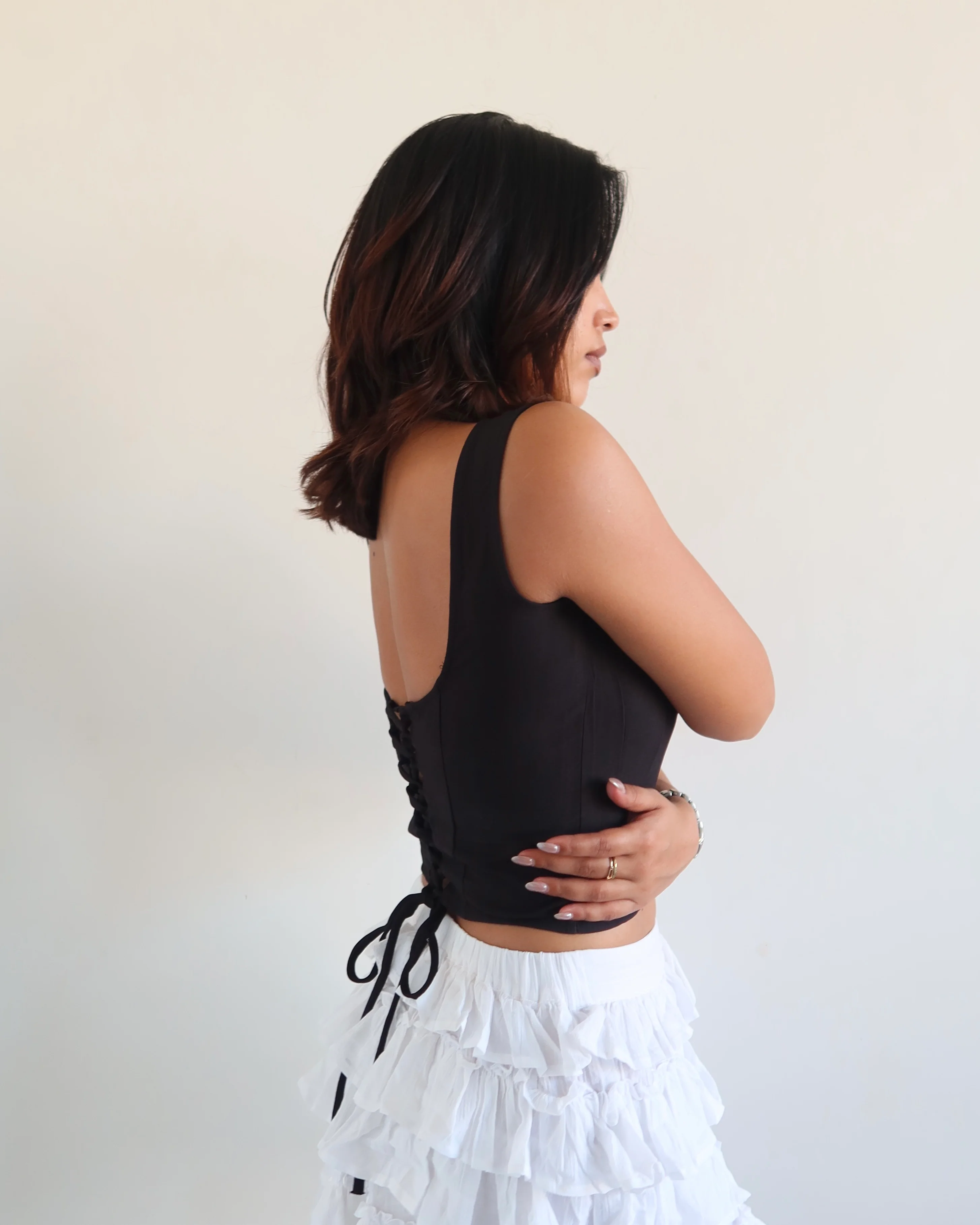 Refine Criss Cross Corset Top - Image 18