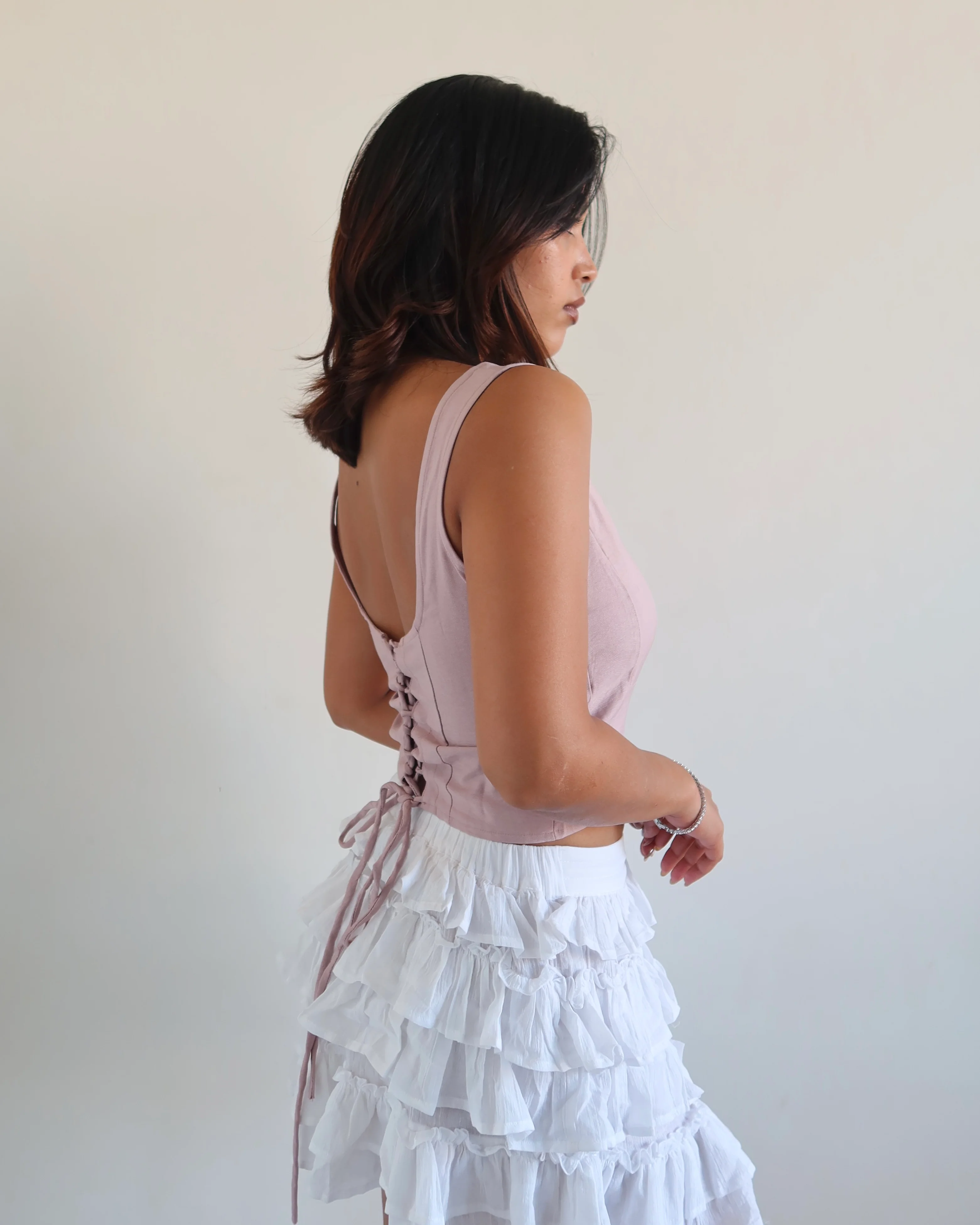 Refine Criss Cross Corset Top - Image 5