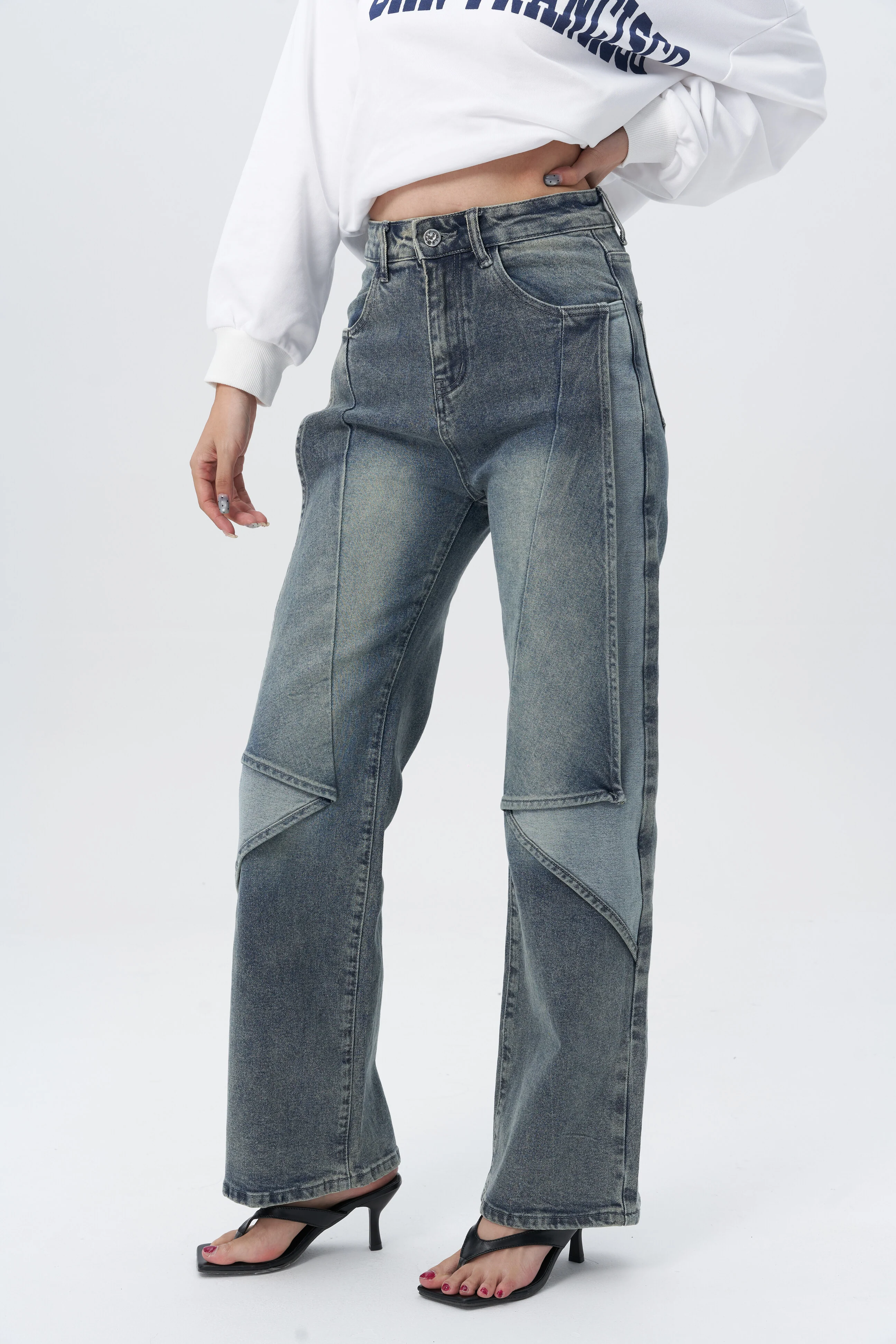 Reform Cut Structured Straight Jeans - Image 5