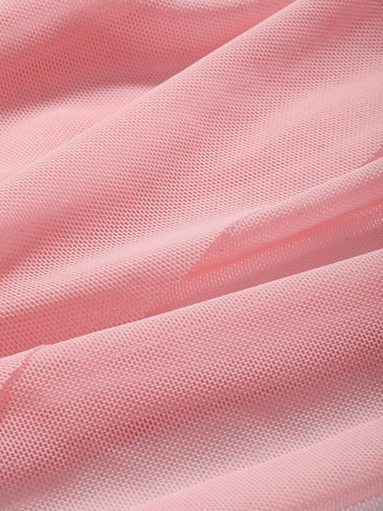 Ruched Sleeve Sheer Top - Image 9