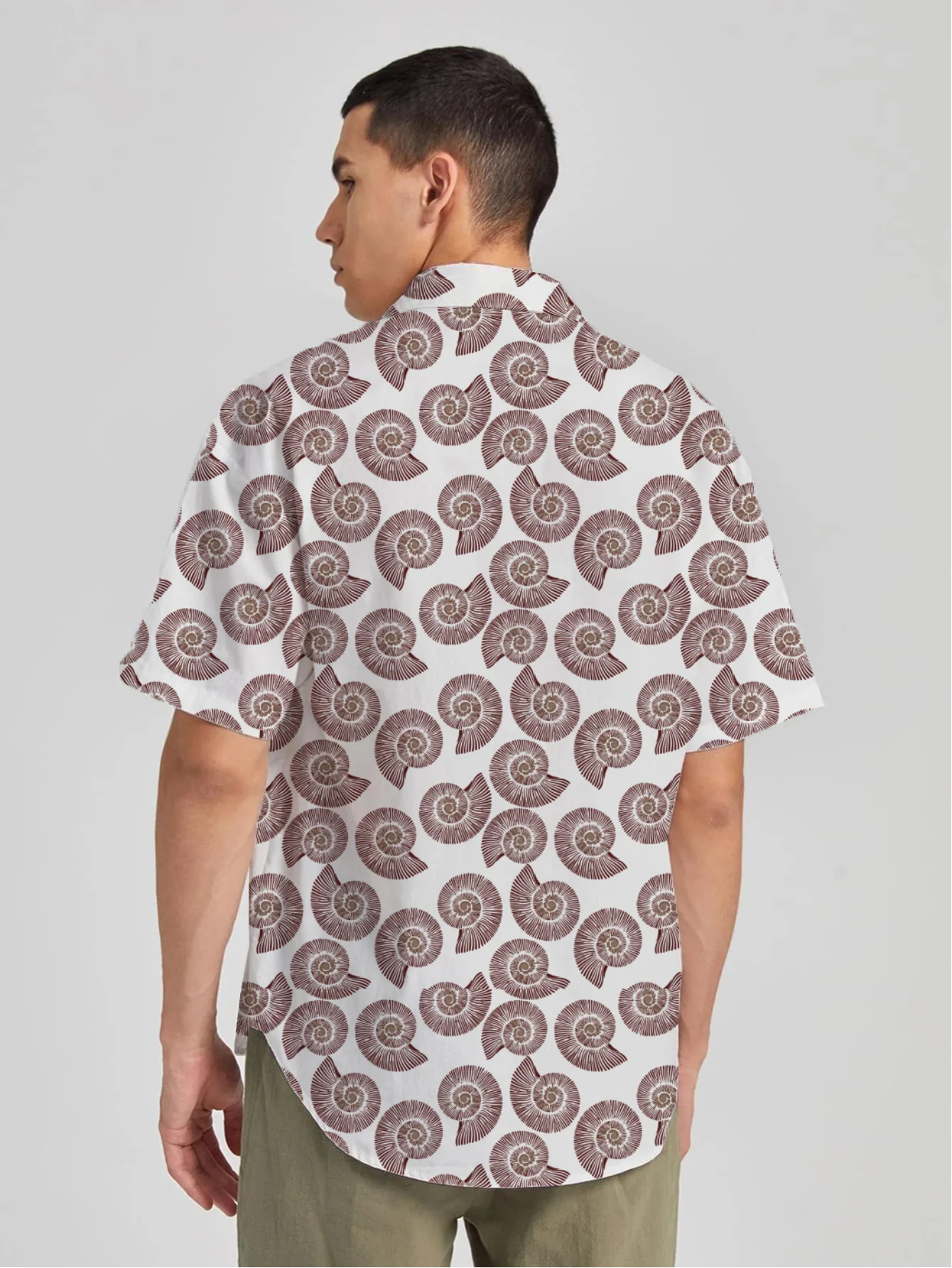 Sailing Snail art short sleeve shirt - Image 2