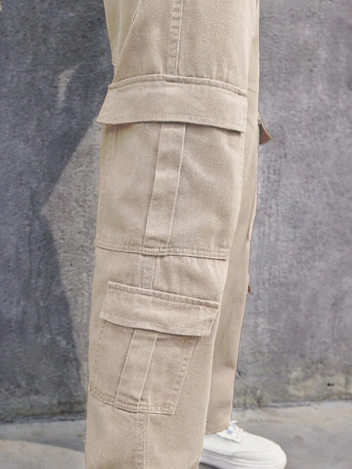 Sand Wash Nude Men Baggy Fit Cargo - Image 7