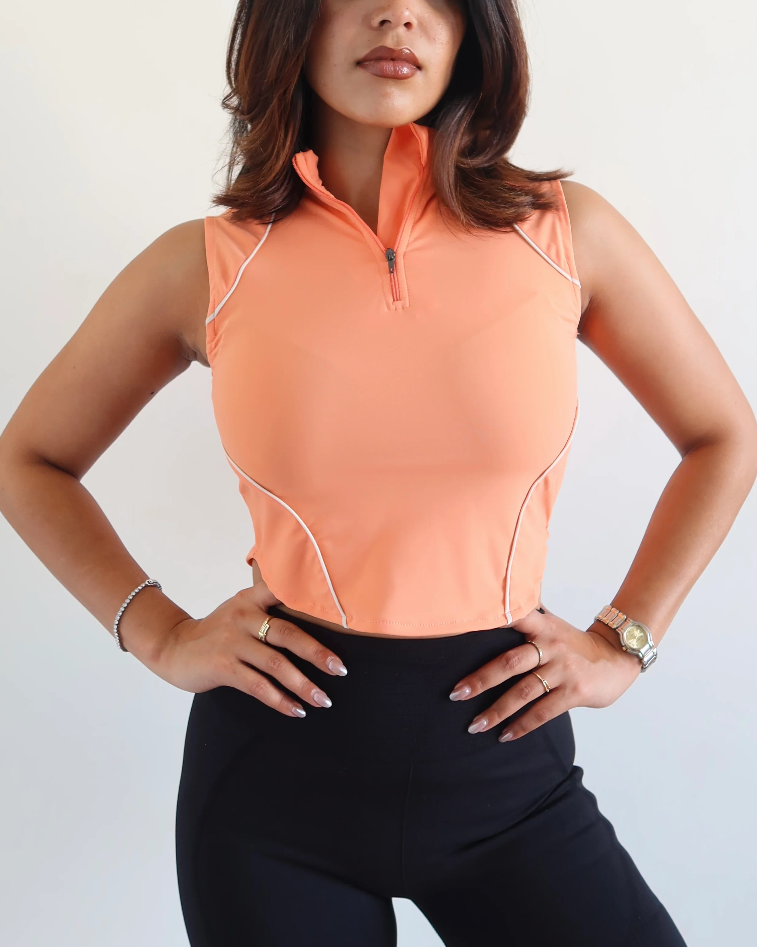 Sculpt Zip Up Top - Image 8