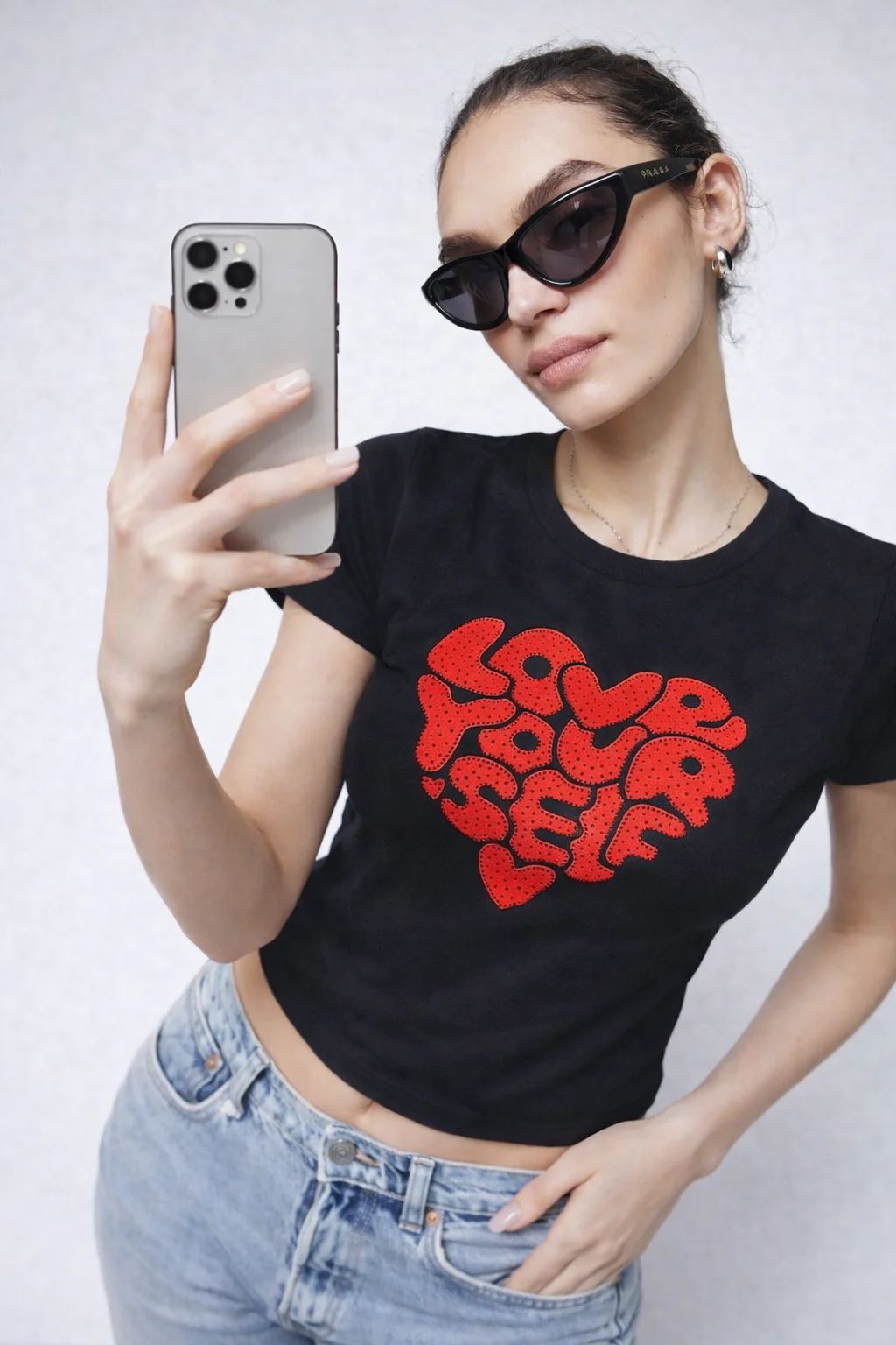 Self Shine Baby Tee - Image 6