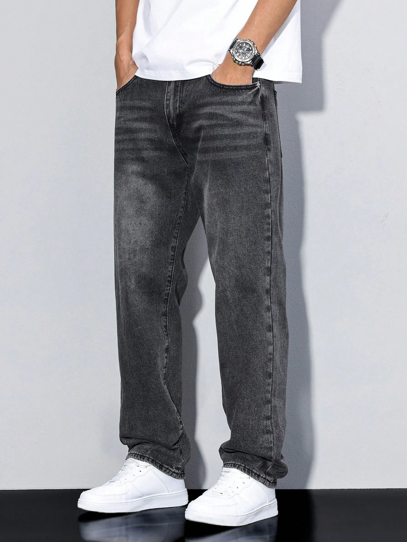 Shadow Crest Straight Fit Jeans - Image 5