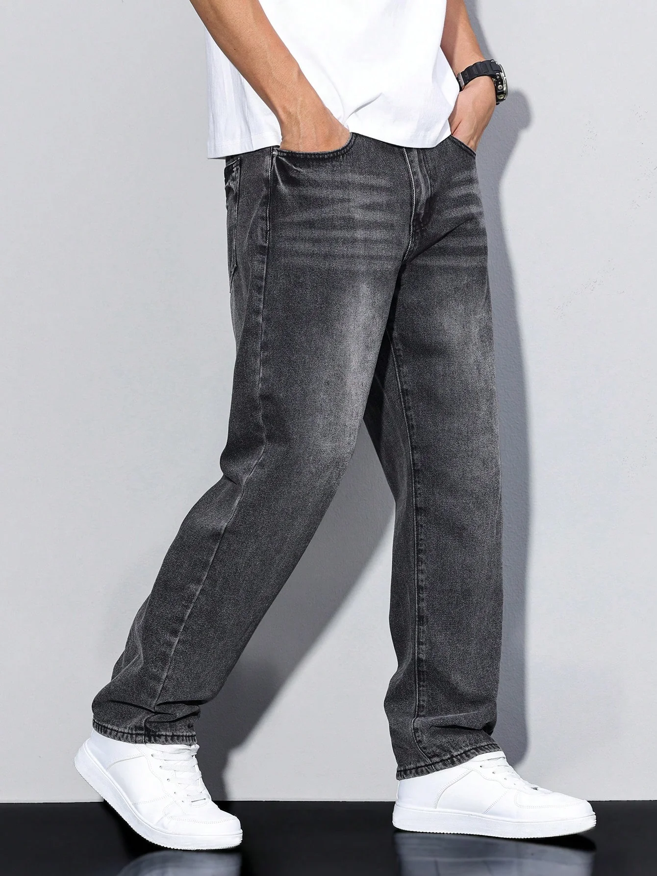 Shadow Crest Straight Fit Jeans - Image 6