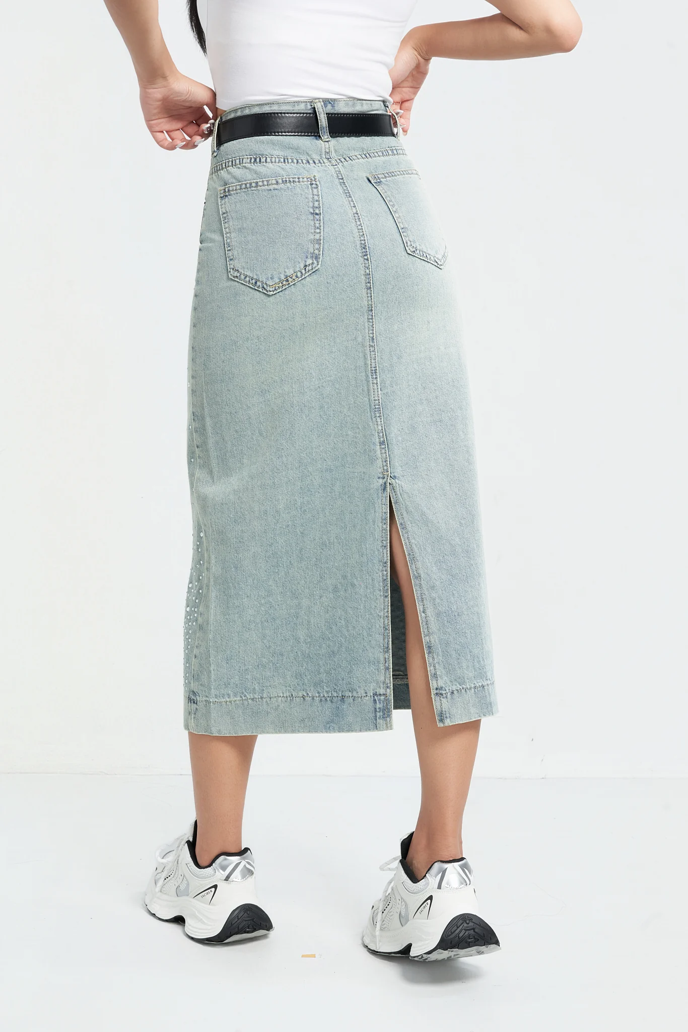 Shimmer Fade Straight Skirt - Image 10