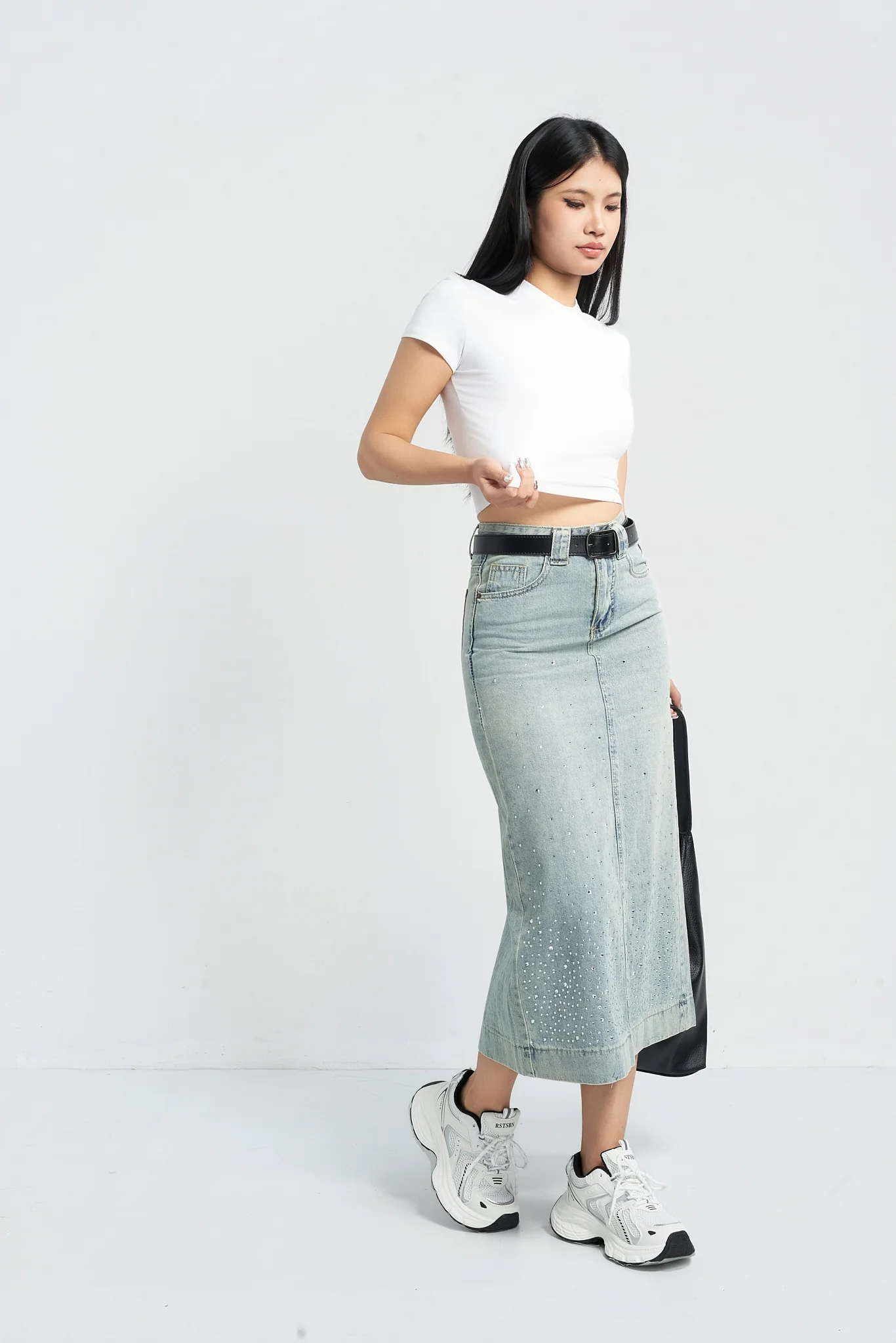 Shimmer Fade Straight Skirt - Image 8