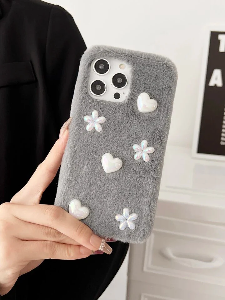Soft Fur 3D Charm Iphone Cover - Image 4