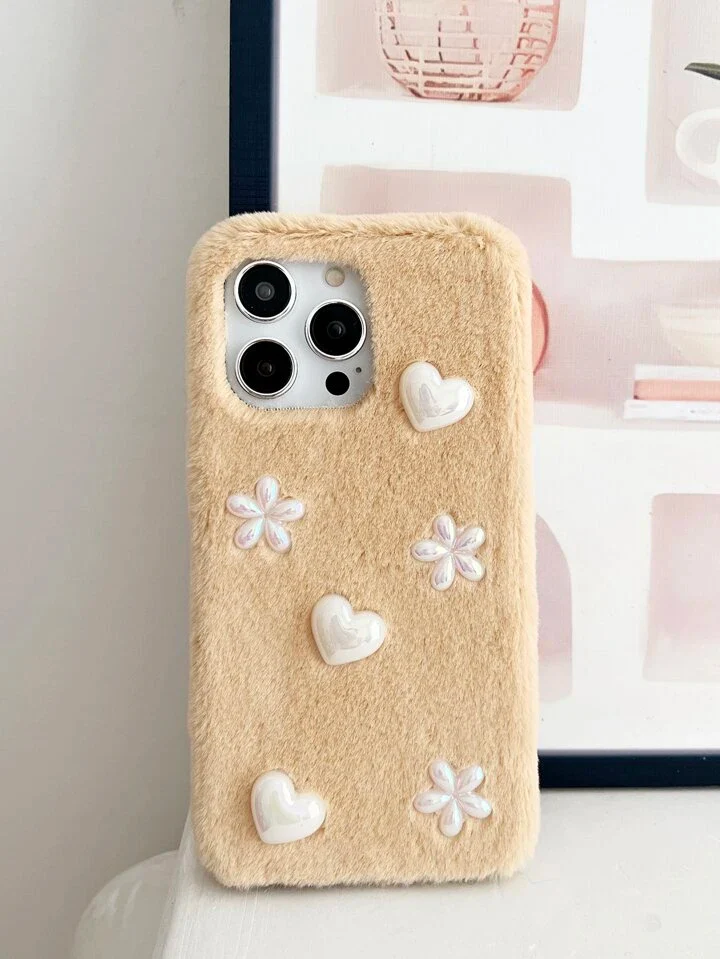 Soft Fur 3D Charm Iphone Cover - Image 7