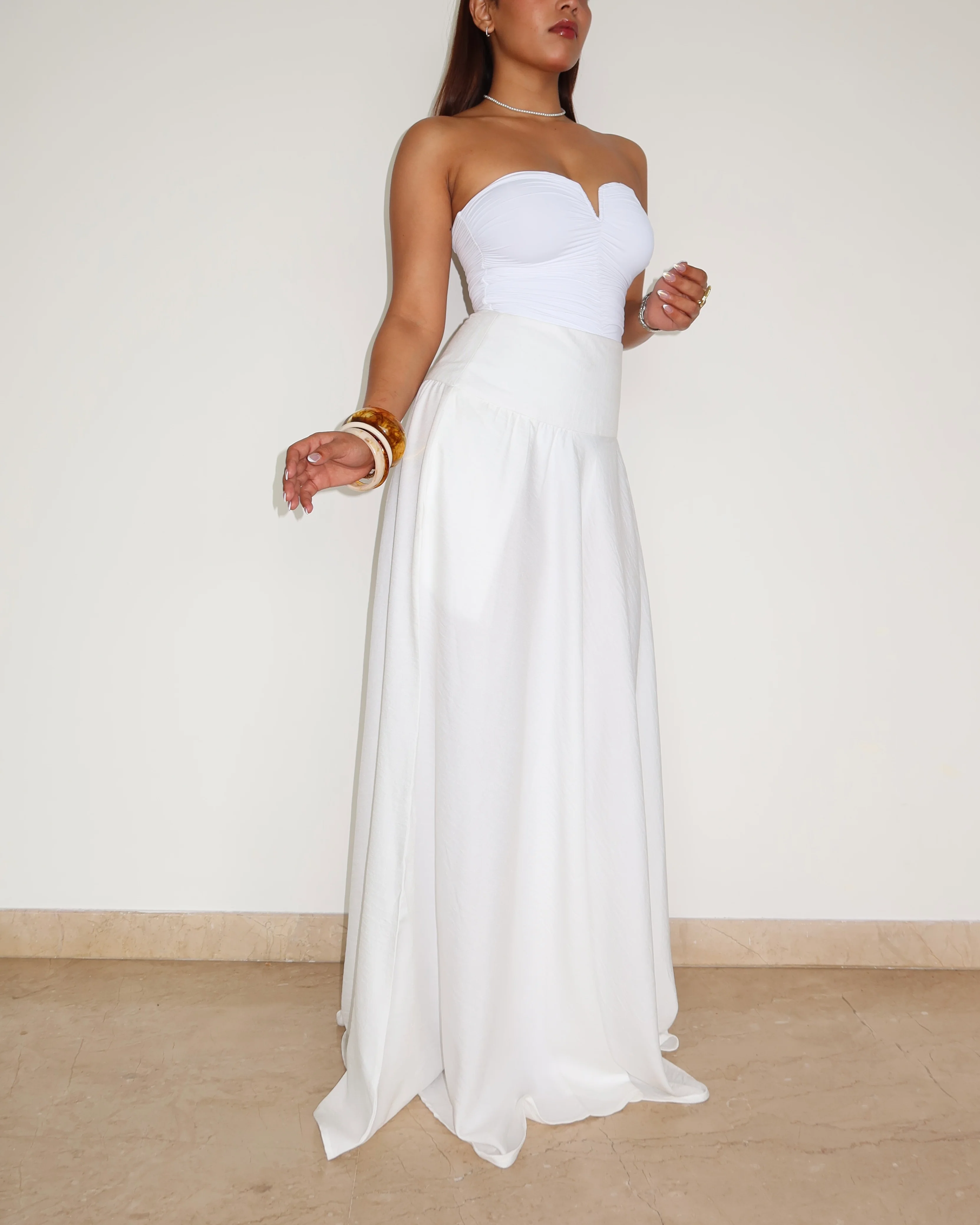 Soft Gathered Maxi Skirt - Image 9
