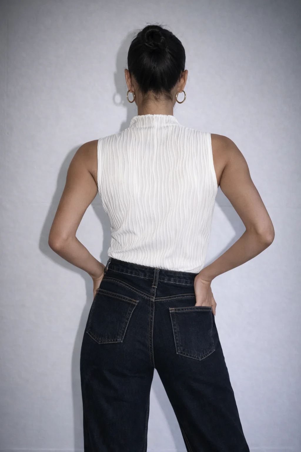 Soft High Neck Textured Top - Image 18