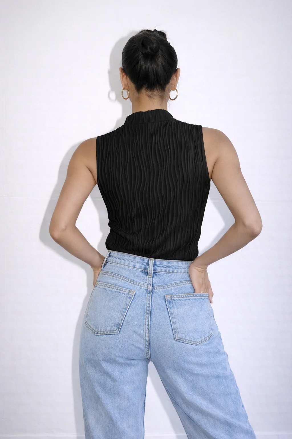 Soft High Neck Textured Top - Image 7