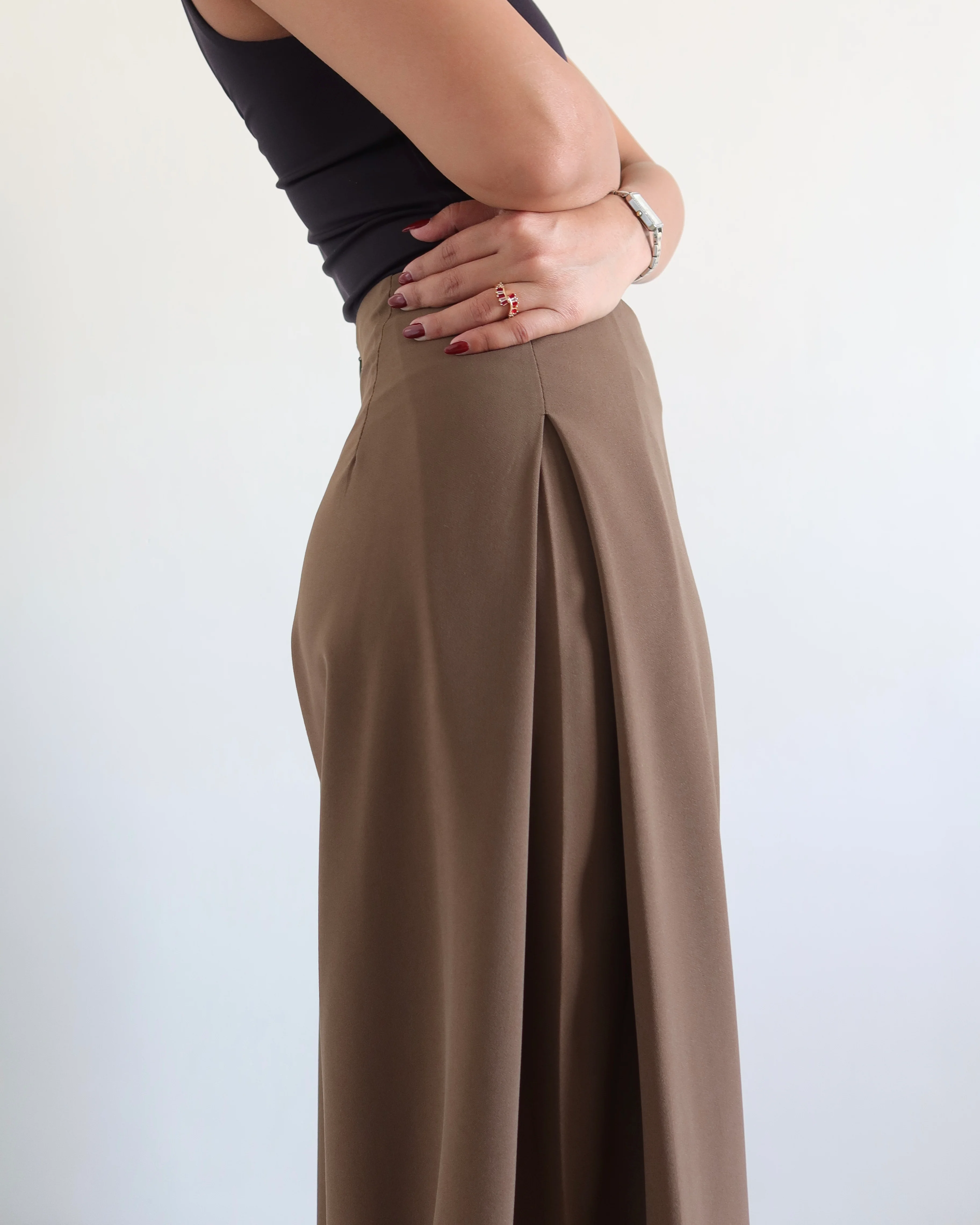 Soft Structure Side Draped Trousers - Image 11