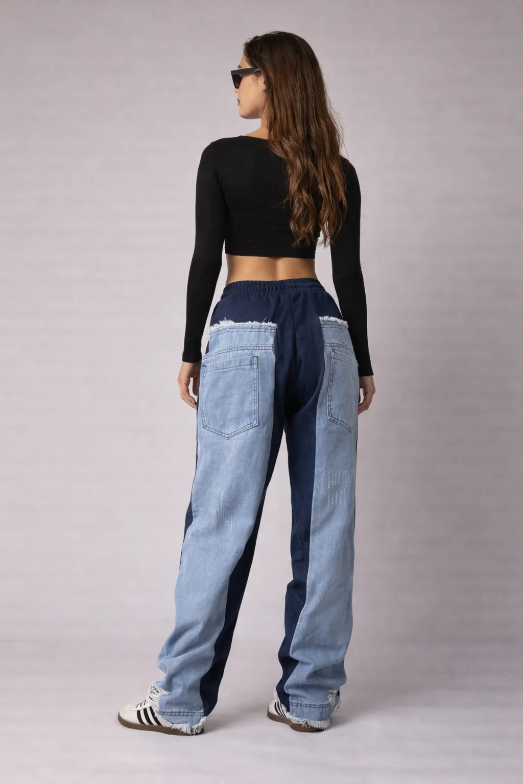 Dual Personality Denim Joggers - Image 4