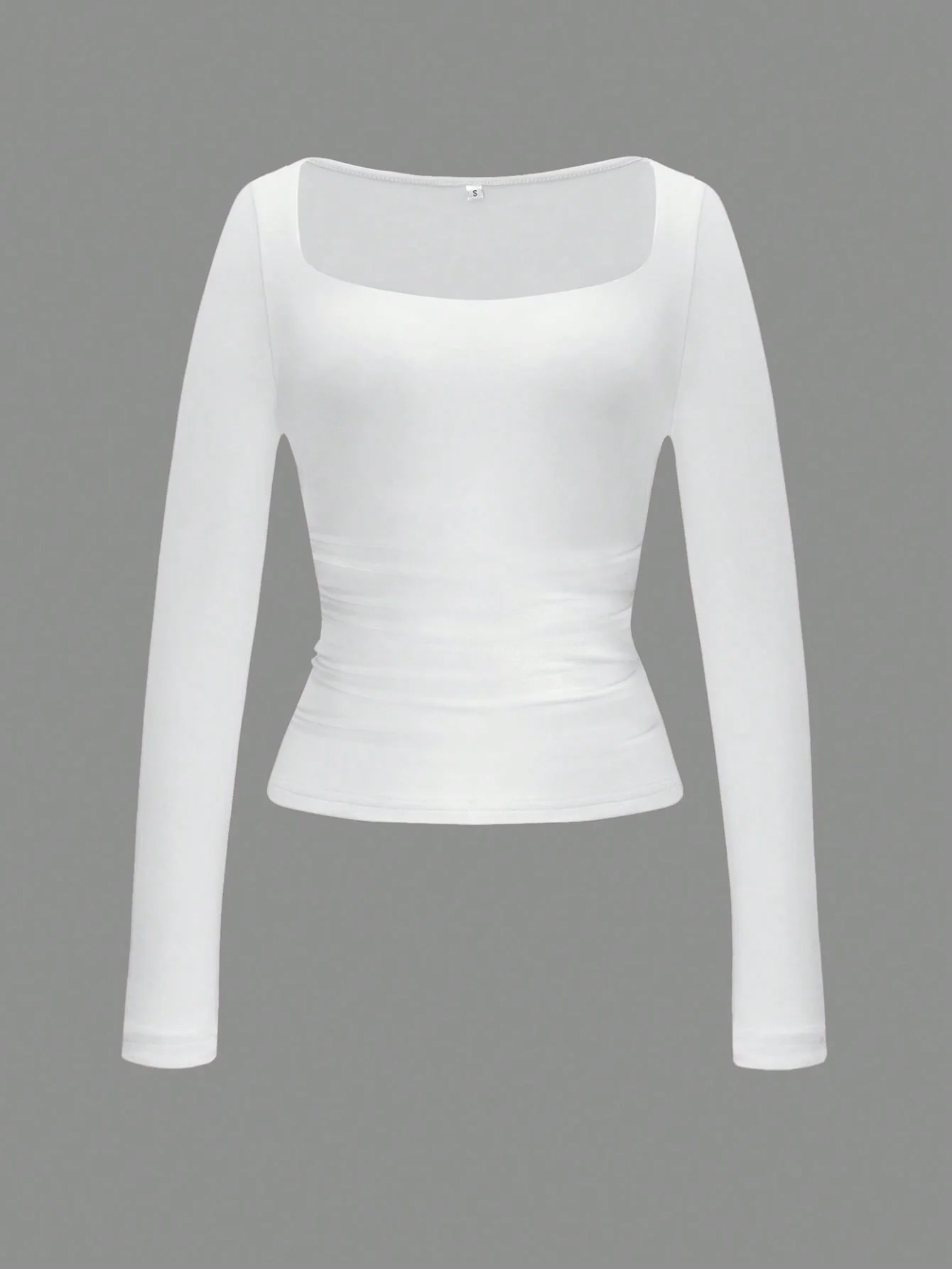 Square Neck Long Sleeve Top - Image 12