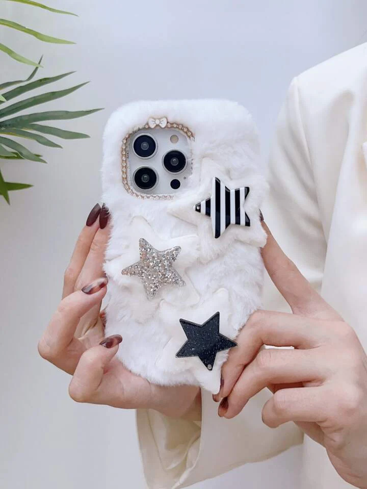 Starry Fur Charm Iphone Cover - Image 3