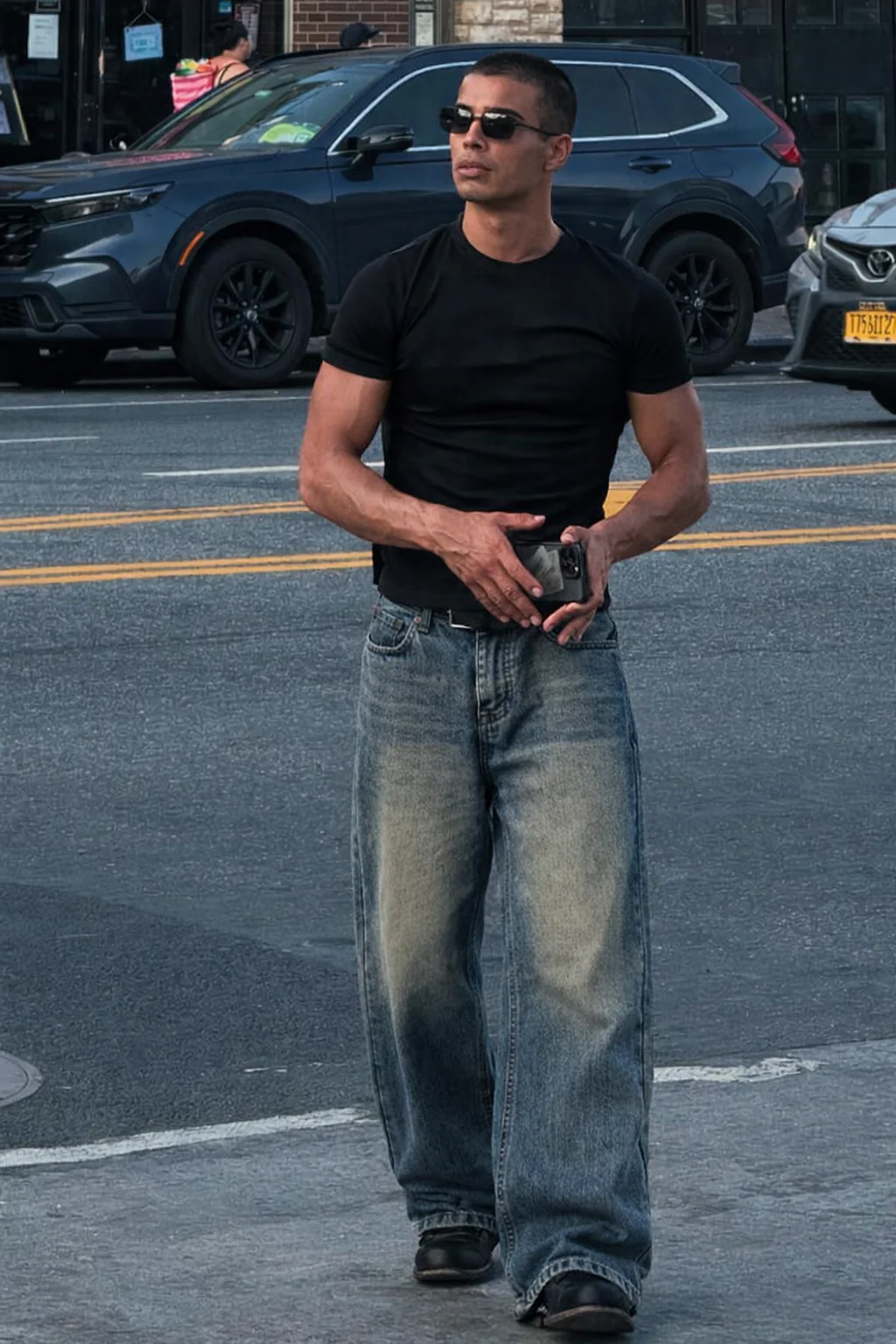 Blue Screen Super Baggy Jeans - Image 9