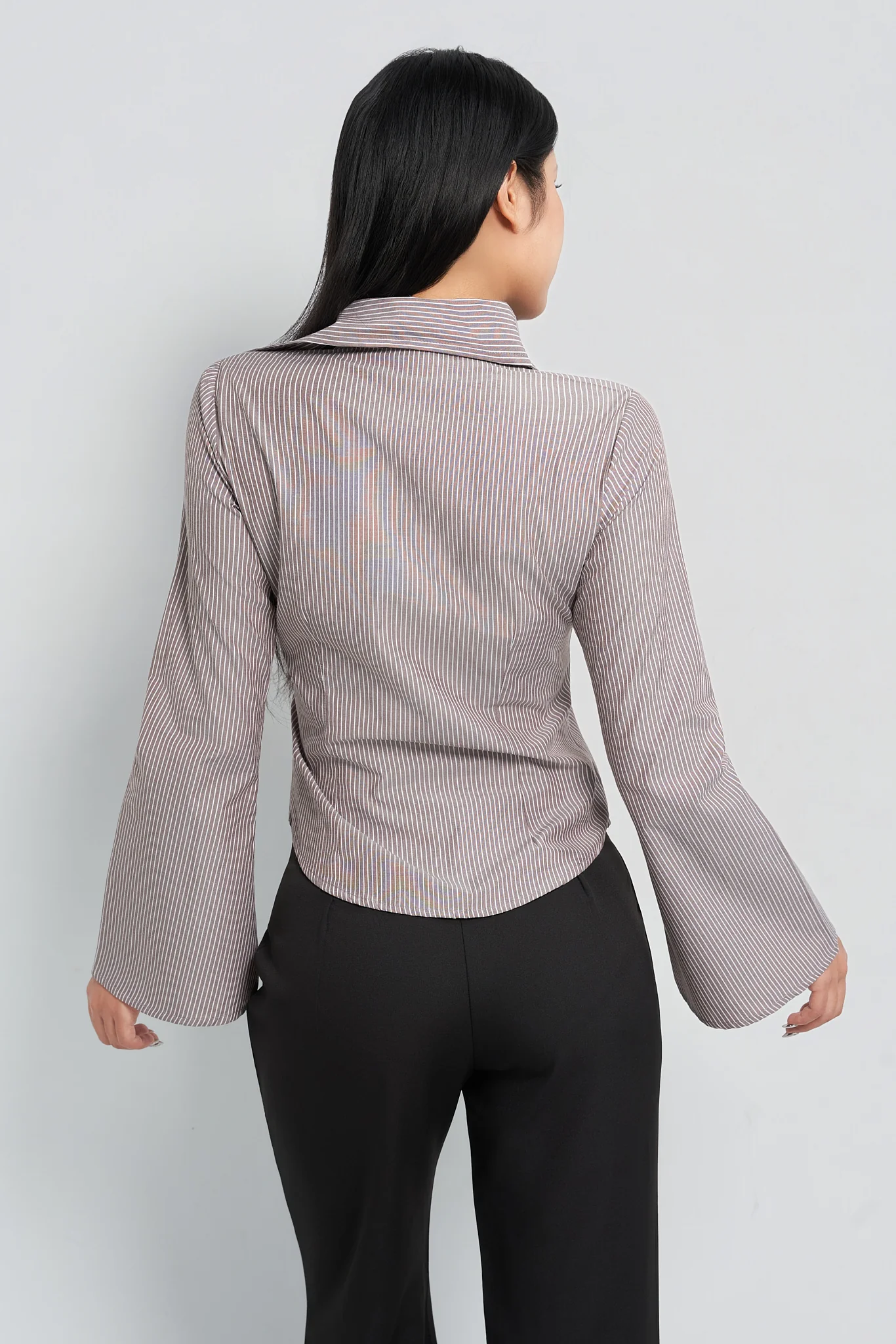 Stripe Bell Sleeve Shirt - Image 17