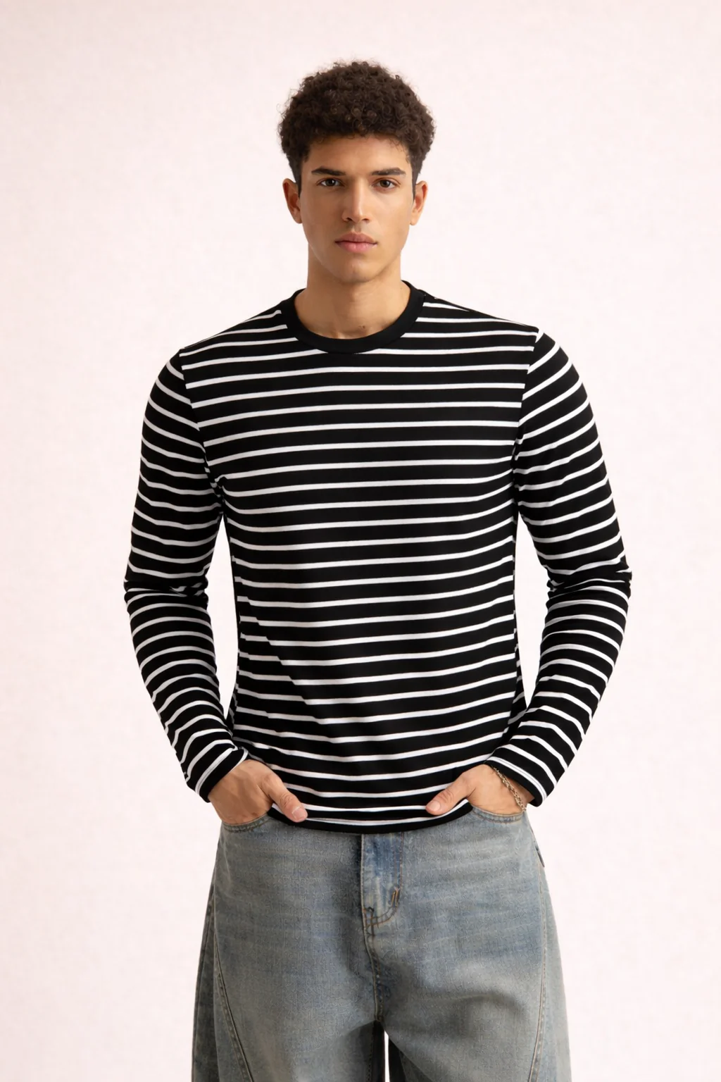 Stripe Mode Long Sleeve Tshirt - Image 2
