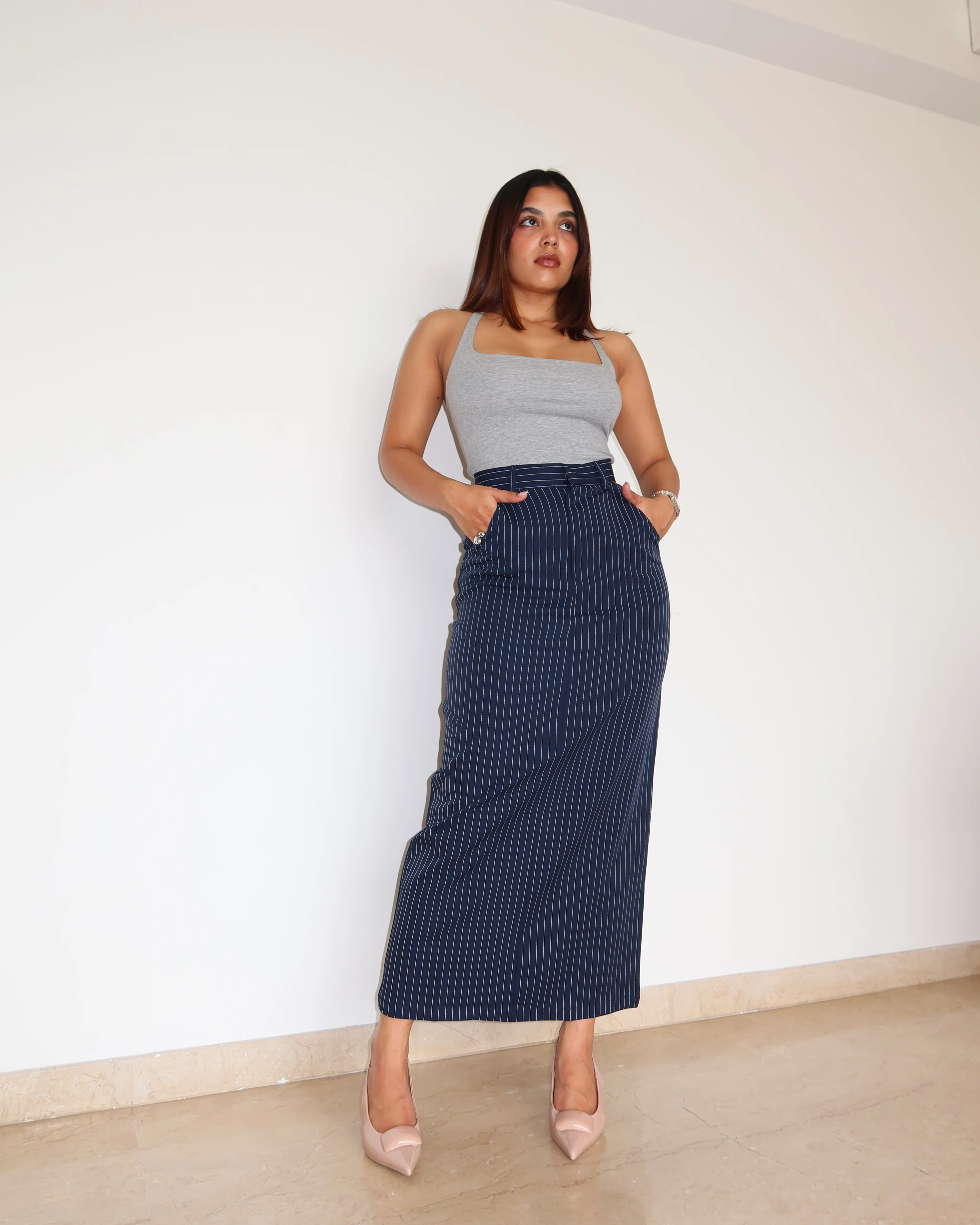 Stripe Statement Skirt - Image 4