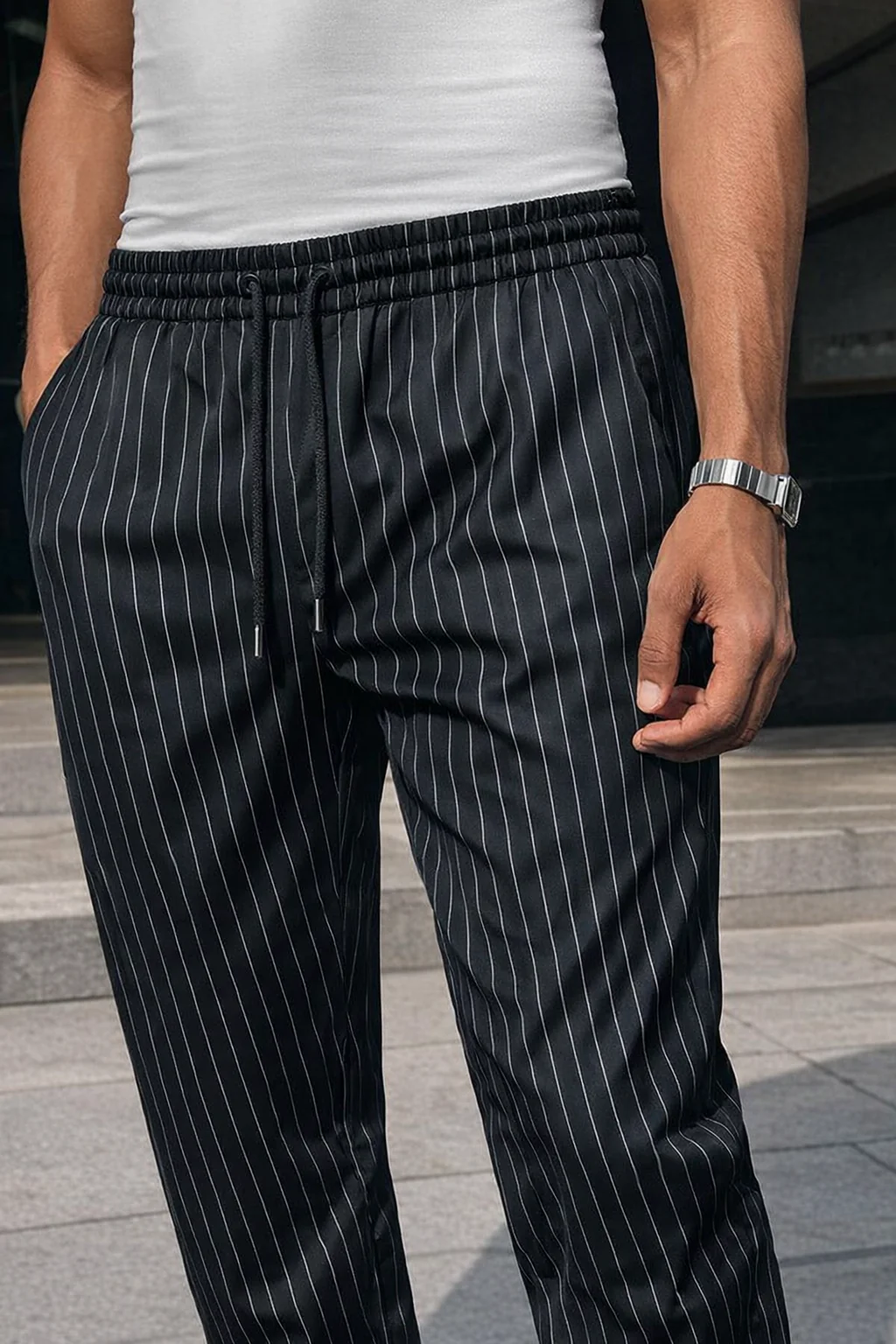 Stripe Straight Joggers - Image 3