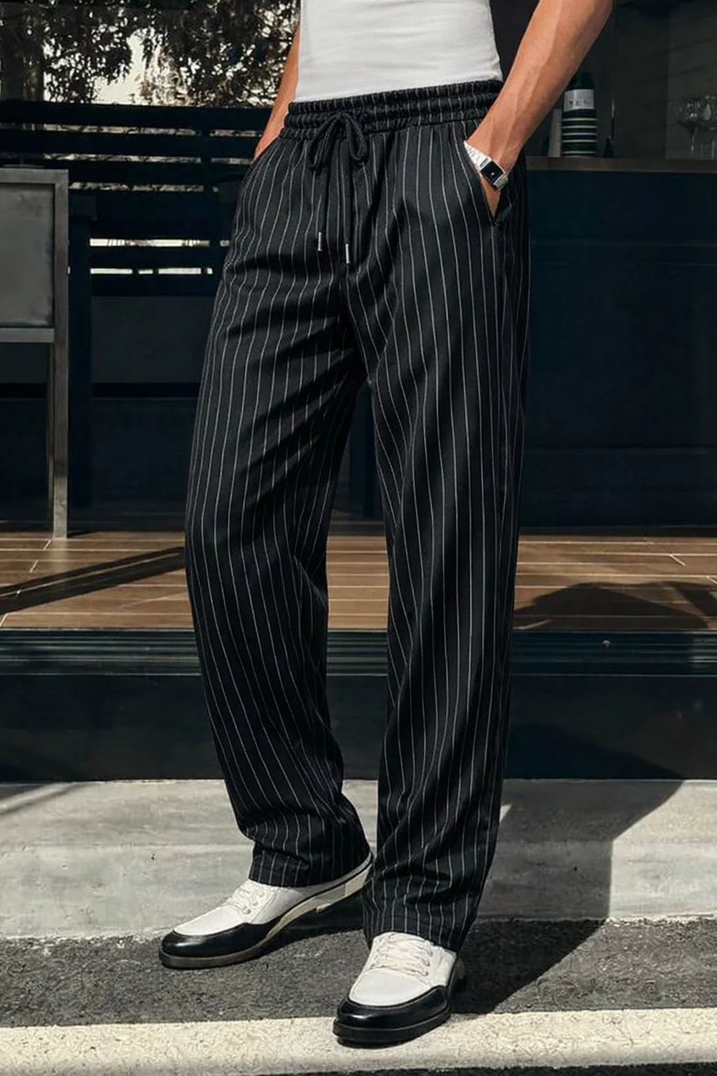 Stripe Straight Joggers - Image 5