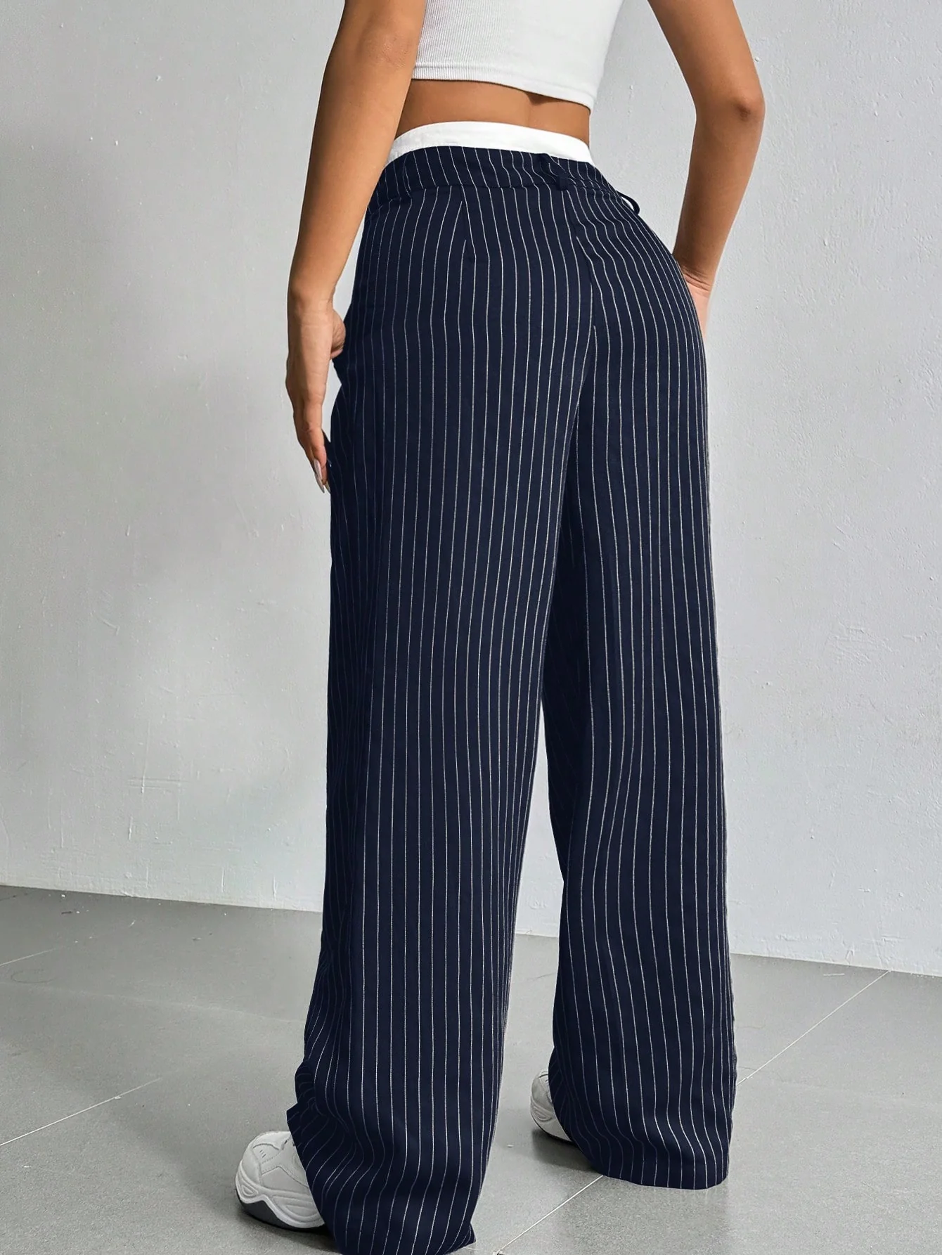 Striped Boxer Wide Leg Trousers - Image 14